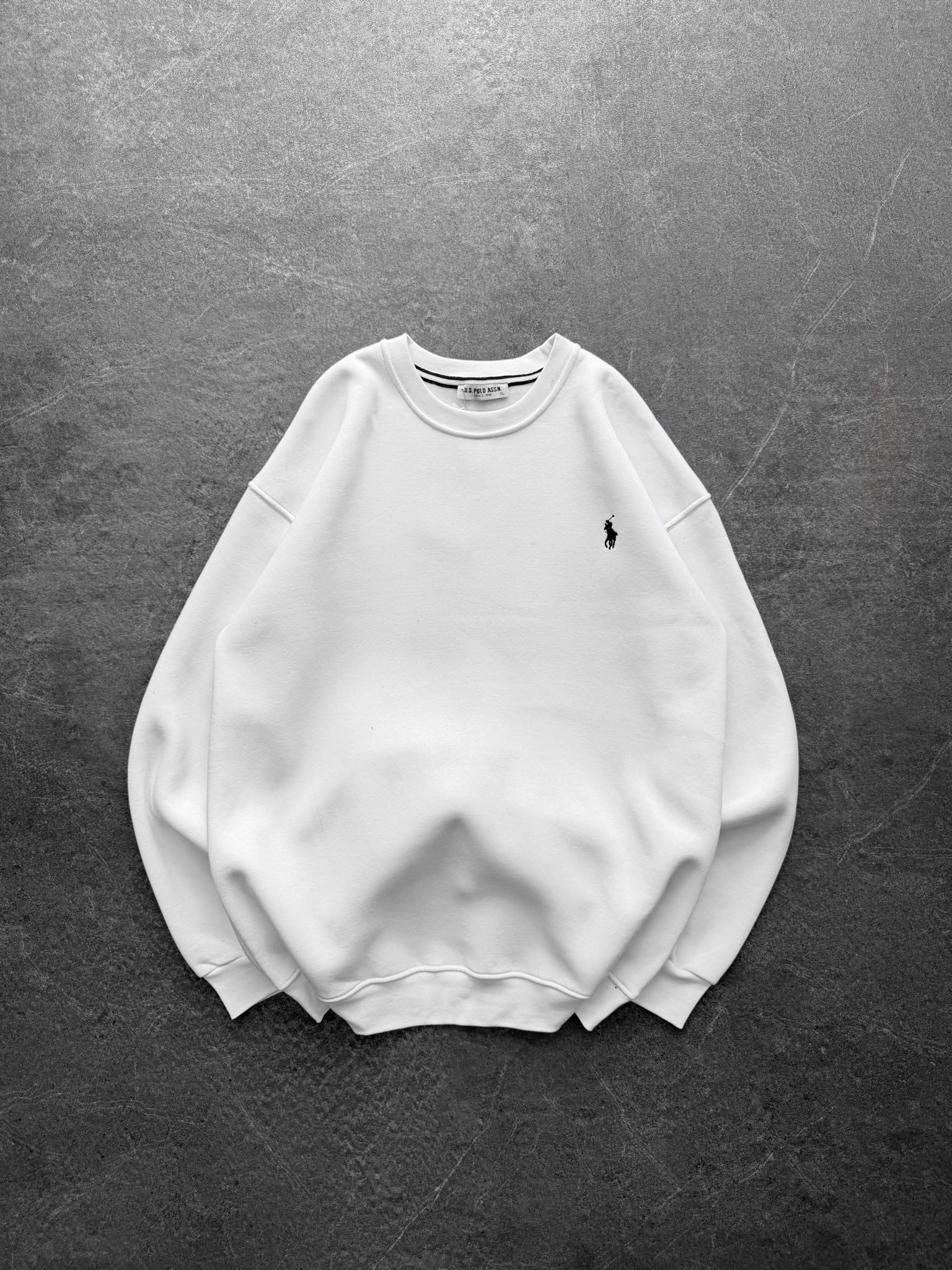 BASIC PL 3 İPLİK PAMUKLU SWEAT BEYAZ