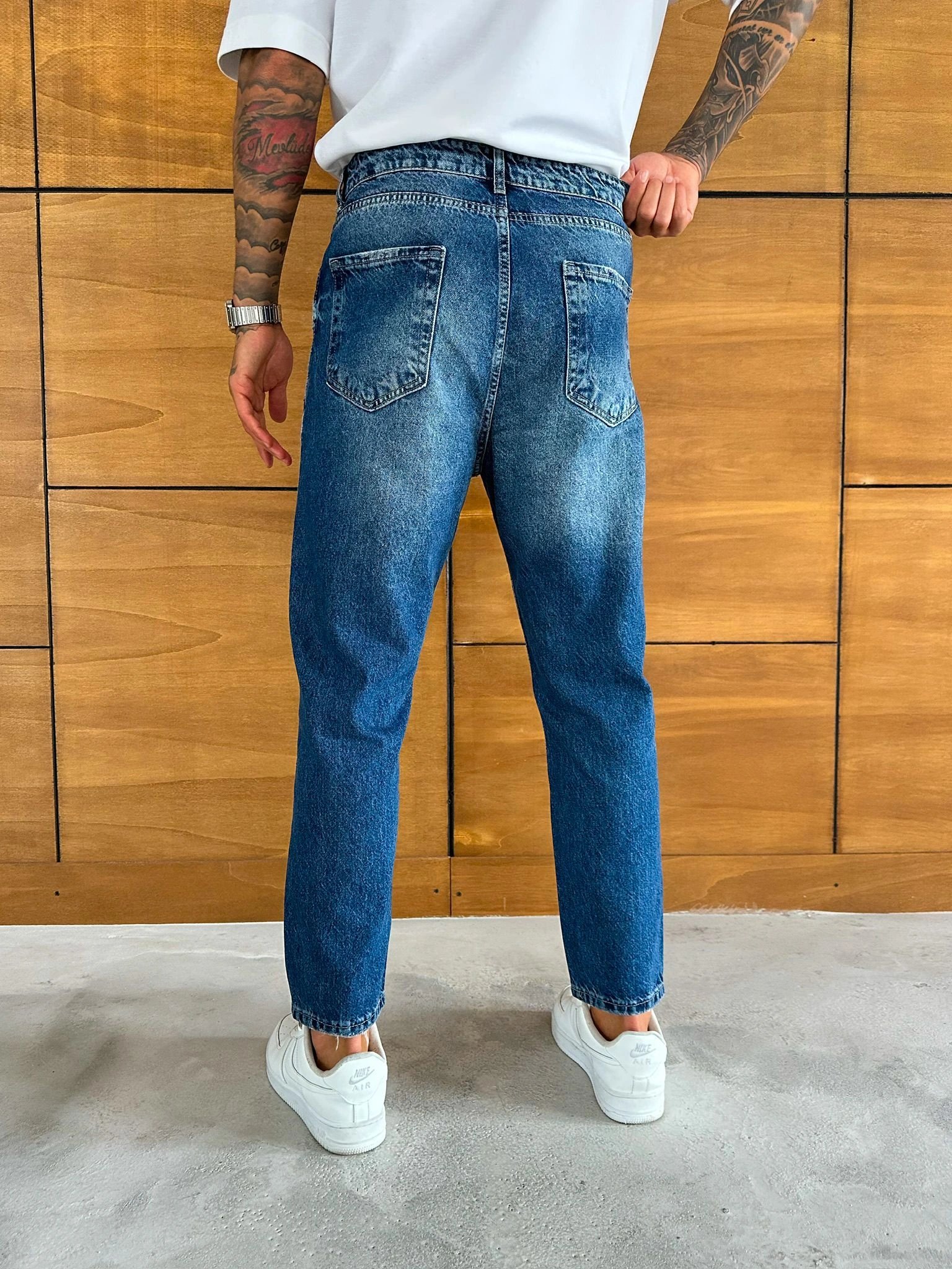BOYFRİEND KALIP JEAN MAVİ