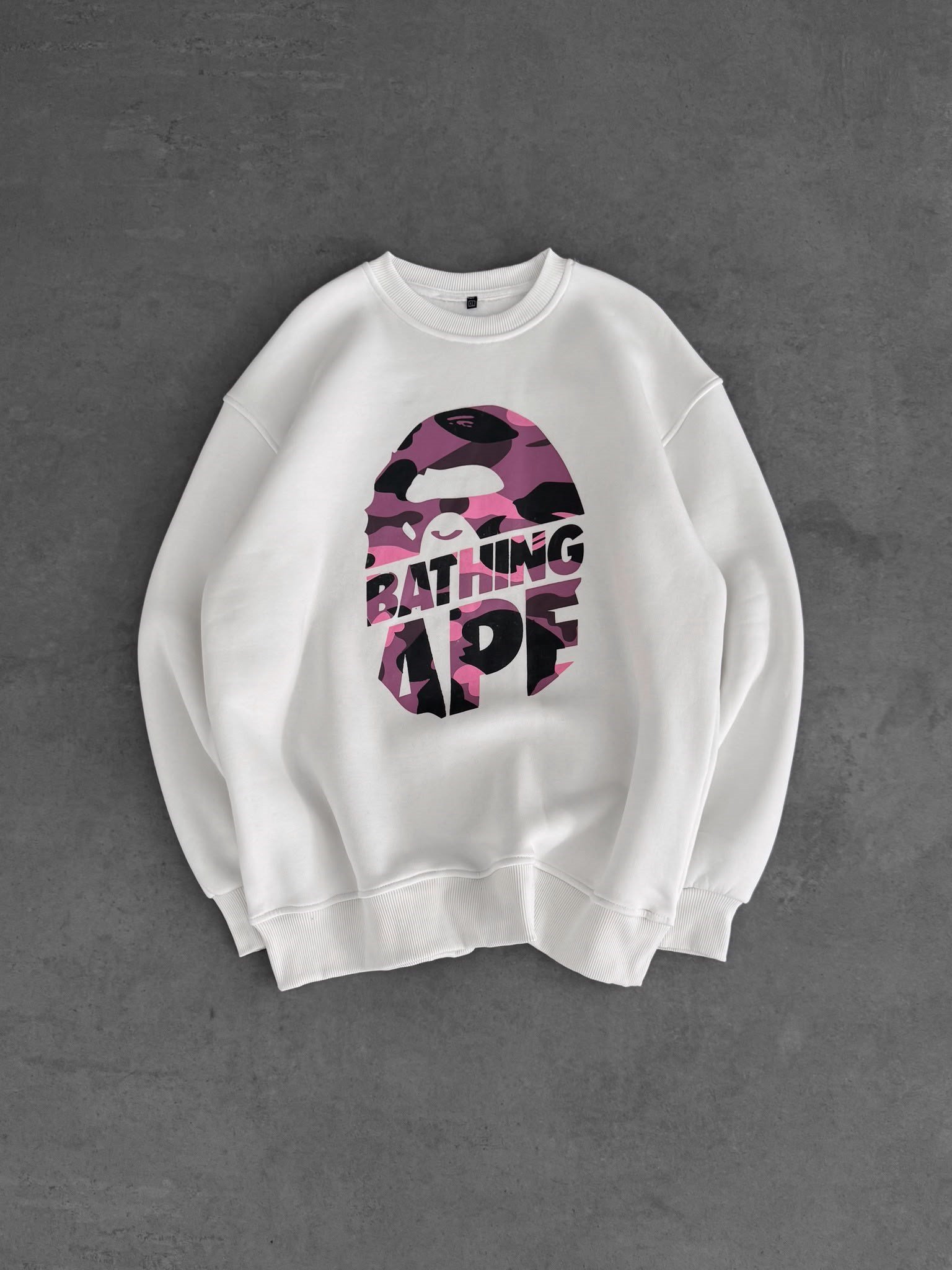 BP BATHİNG 3 İPLİK ŞARDONLU SWEAT BEYAZ