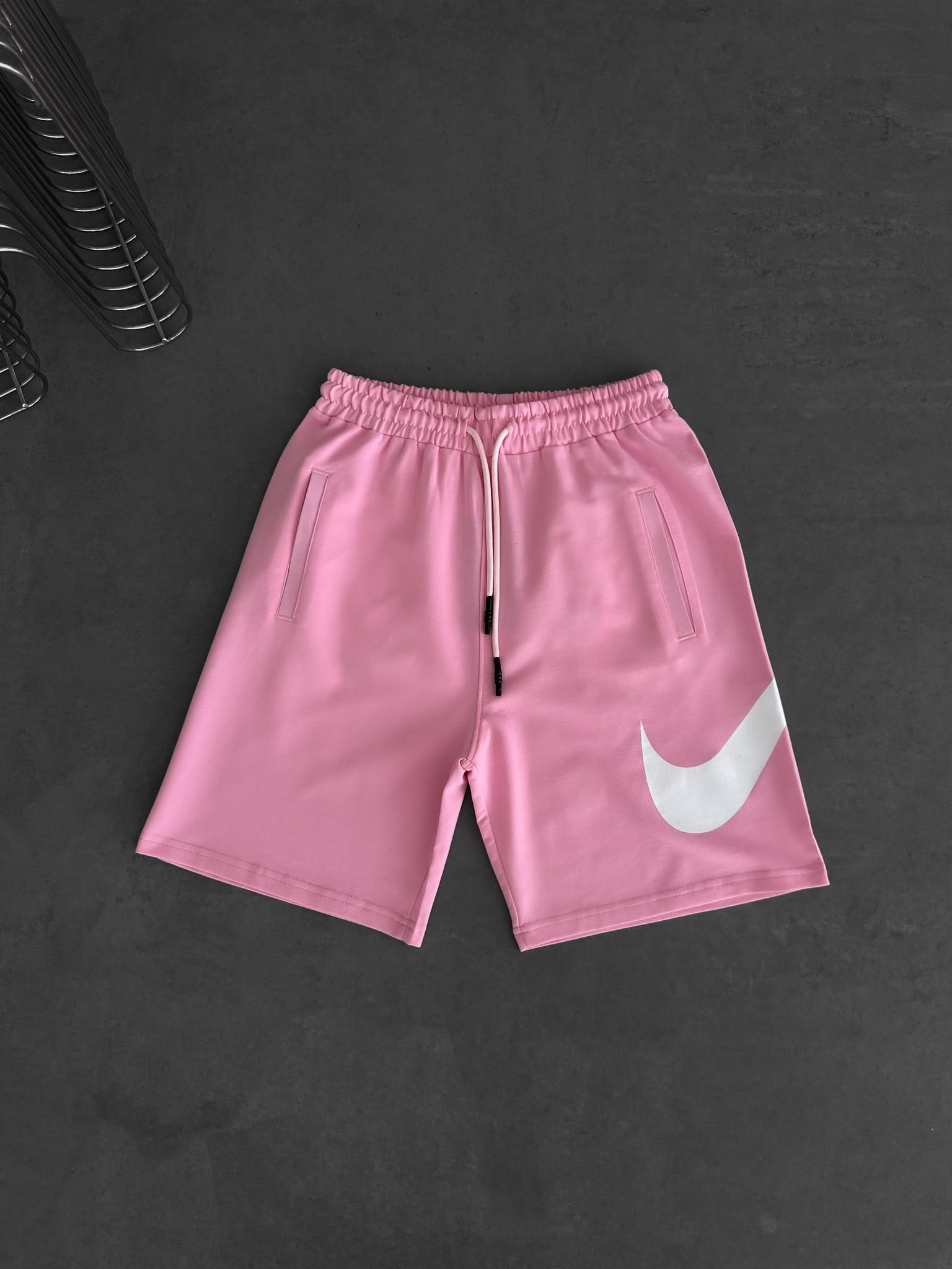 BÜYÜK NK İLP OVERSİZE ŞORT PEMBE