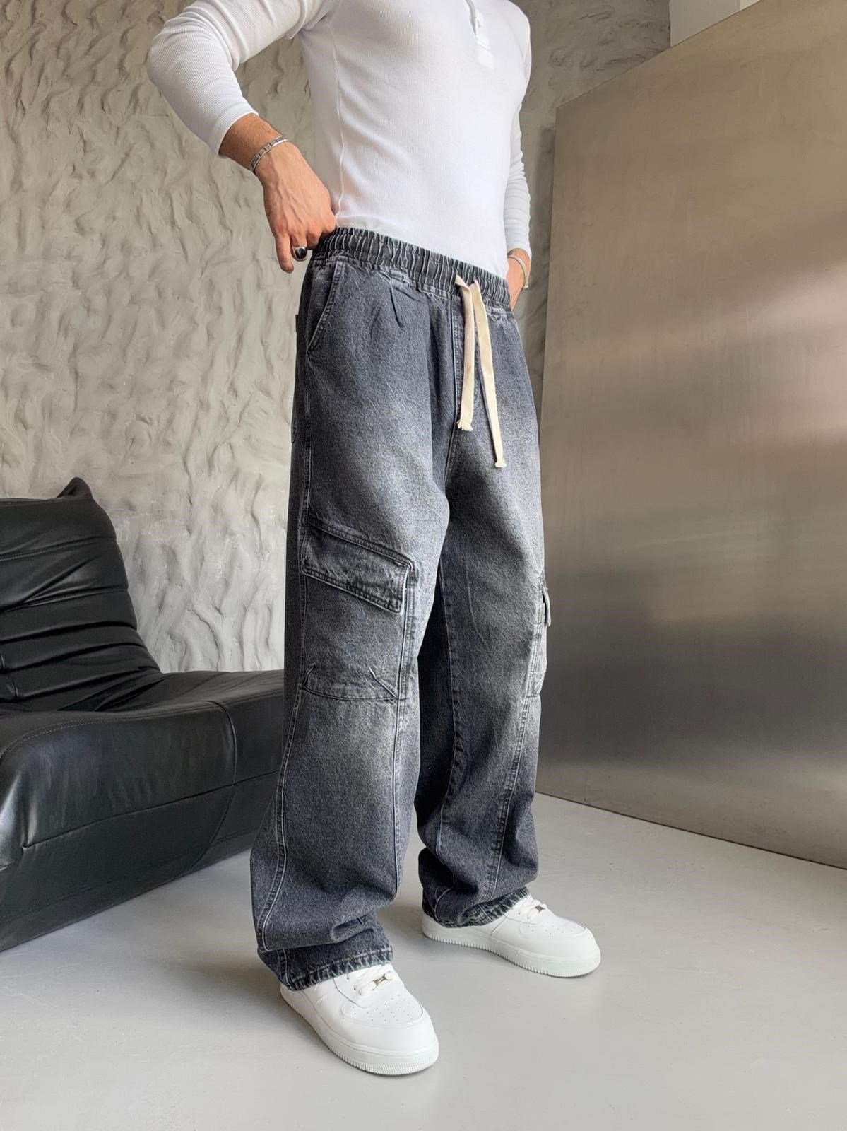 ÇİFT KARGO CEP ULTRA BAGGY W1 PANTOLON FÜME