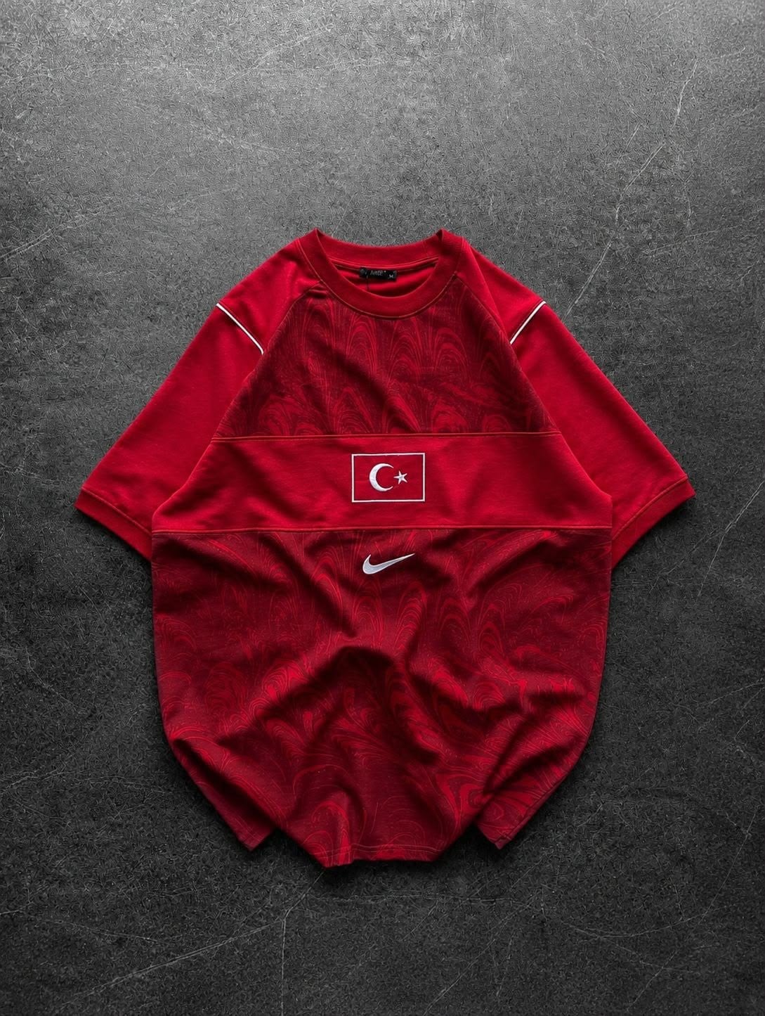 DK HAS LİFE TURKEY POLO YAKA OVERSİZE TİŞÖRT KIRMIZI