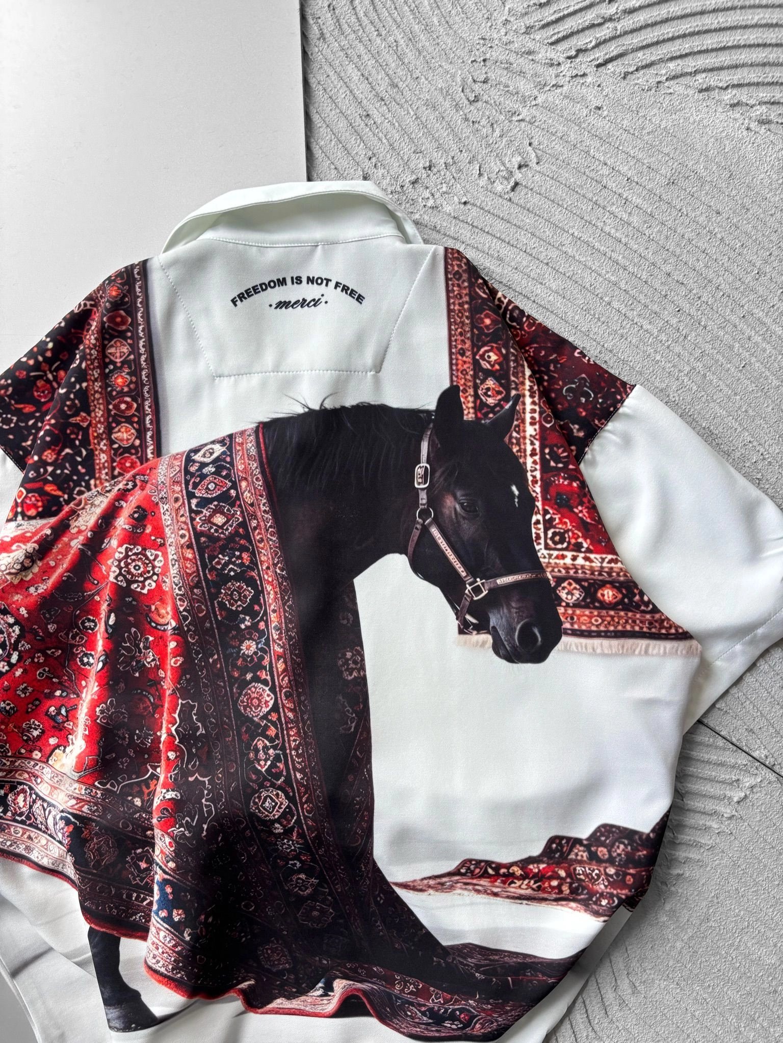 KİLİM HORSE VİNTAGE OVERSİZE GÖMLEK