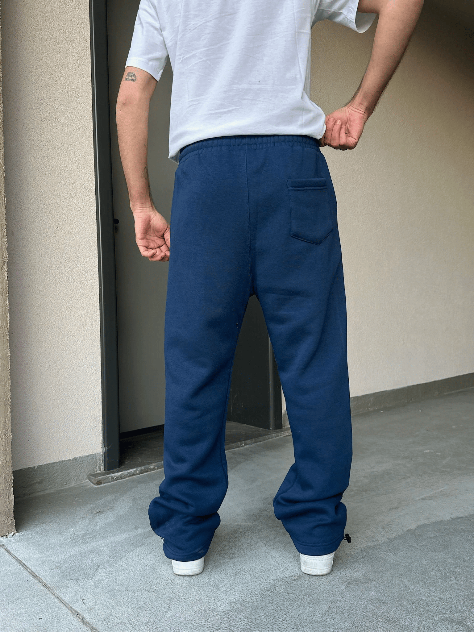 ÖZEL SERİ YAN BİYE PAÇA AYARLANABİLİR BAGGY EŞOFMAN ALTI LACİVERT