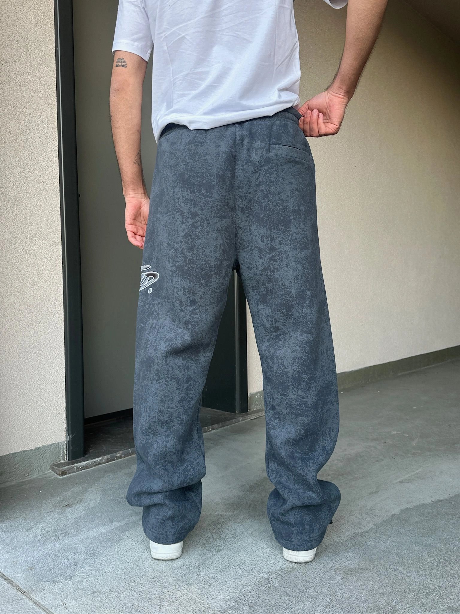 ÖZEL SERİ YIKAMALI STW PAÇA AYARLANABİLİR BAGGY EŞOFMAN ALTI FÜME