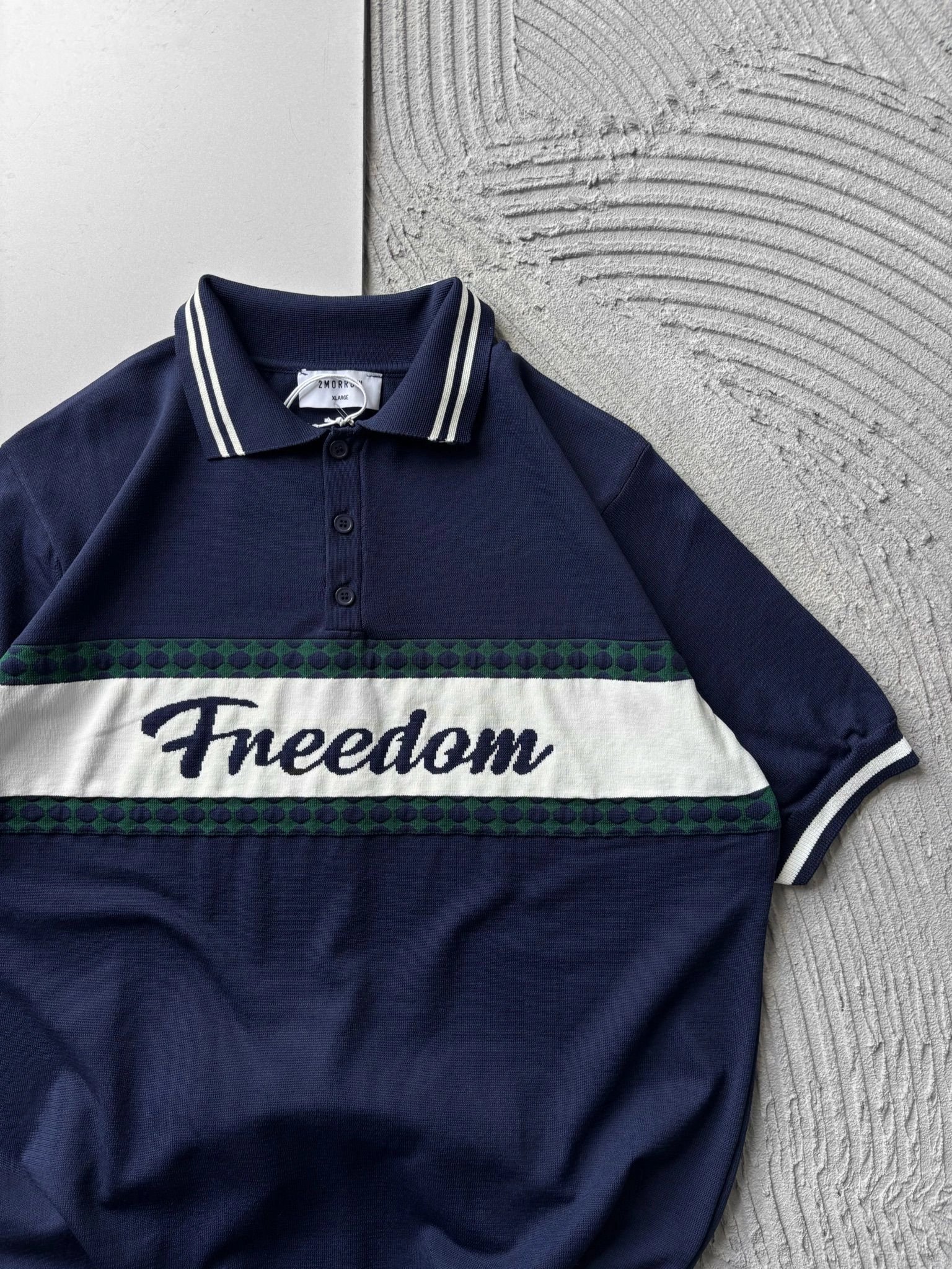 POLO YAKA FREEDOM TRIKO OVERSIZE TSHIRT LACİ