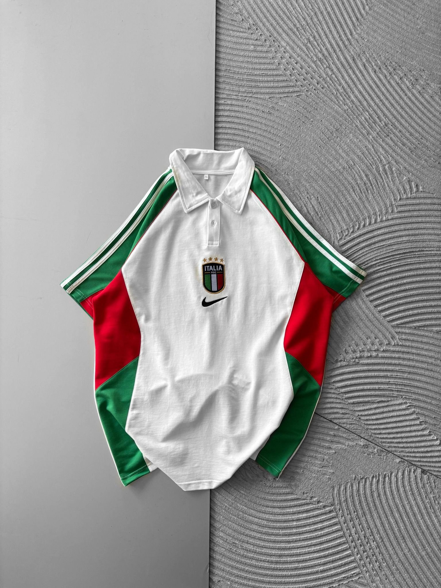 POLO YAKA NK İTALY PARCALİ OVERSİZE TSHİRT