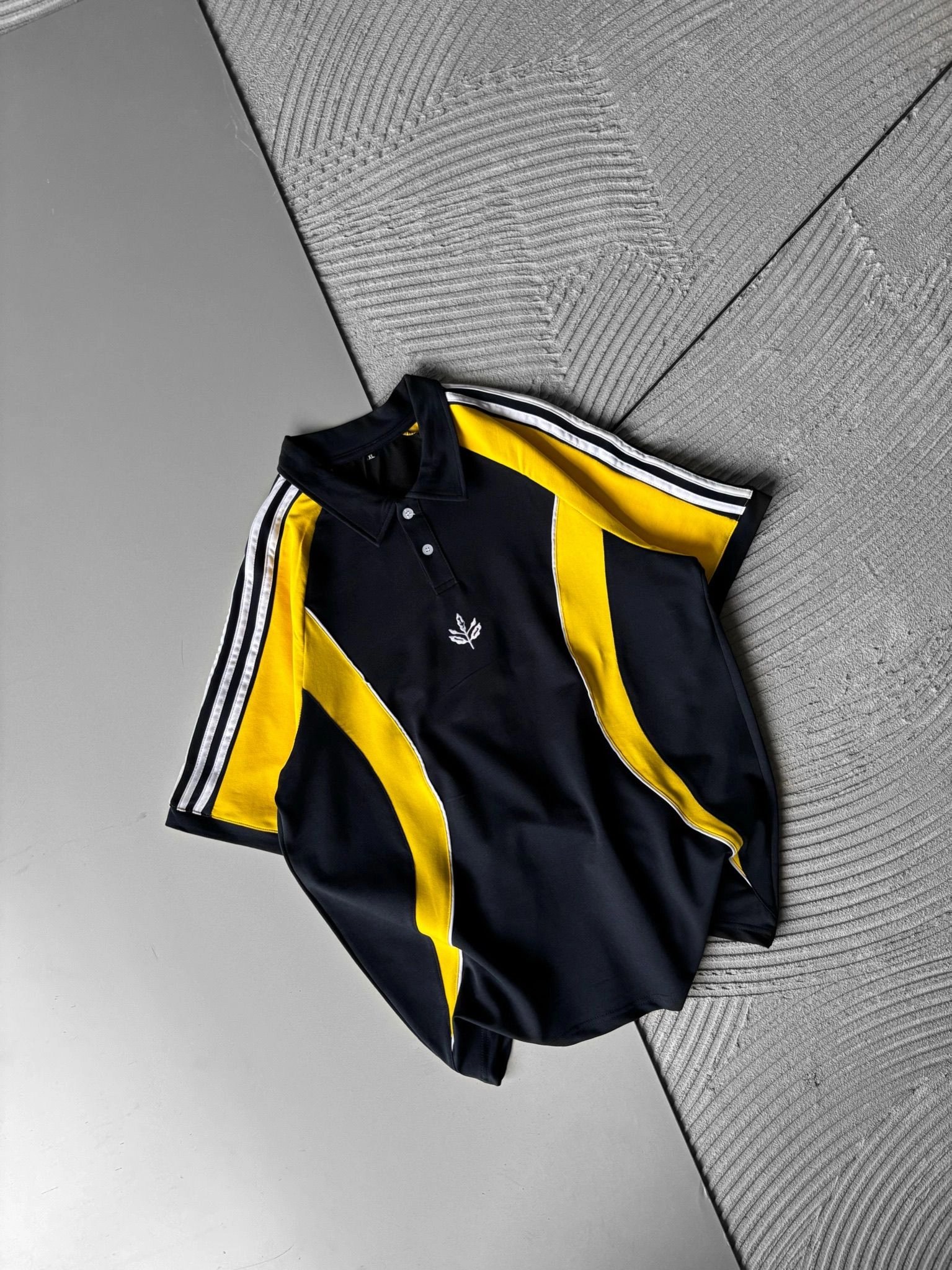 POLO YAKA SERIT BIYE OVERSIZE TSHIRT