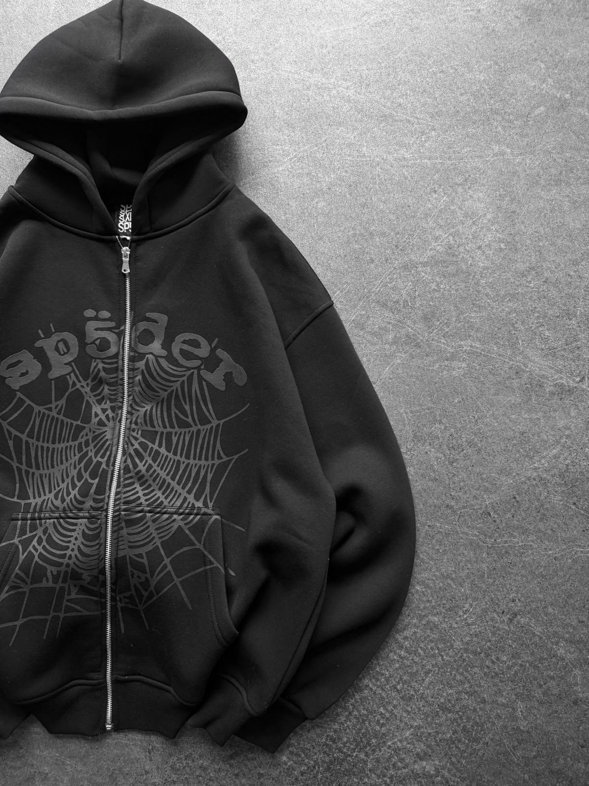 SPIDER OVERSİZE HIRKA SİYAH