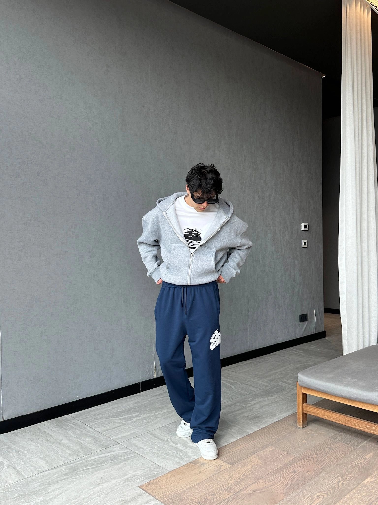 STW YAN BÜYÜK PUNTO 2 İPLİK PAÇA LASTİKLİ EŞOFMAN ALTI LACİ