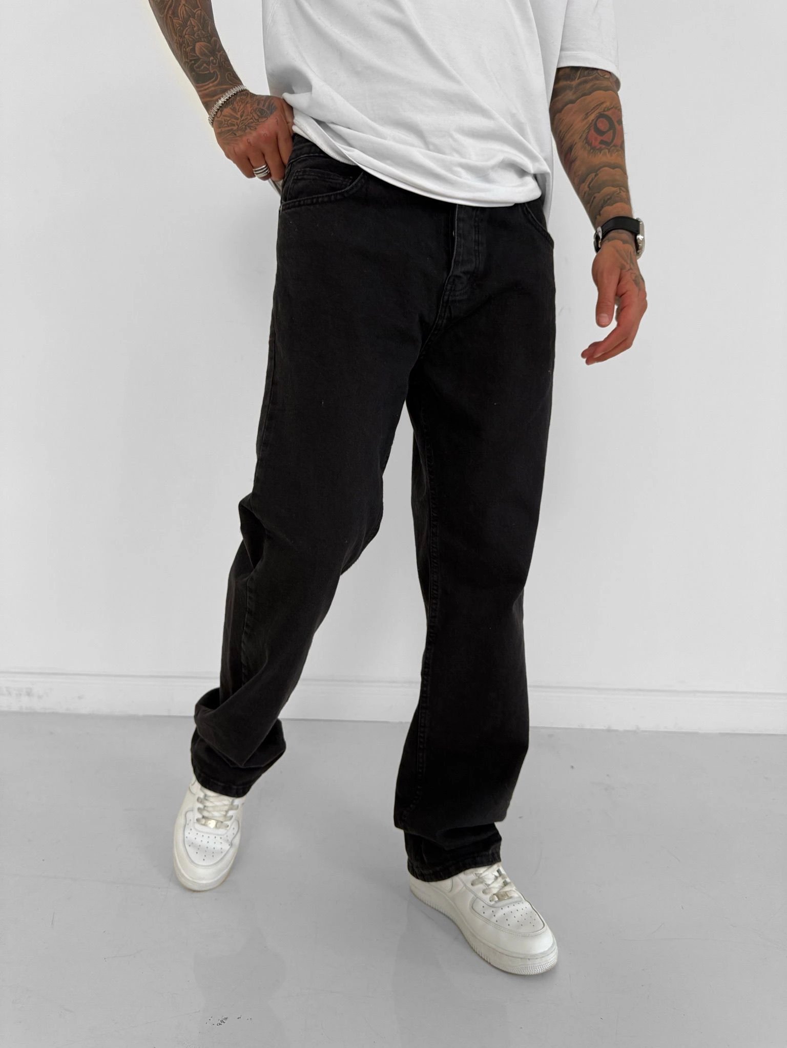 WE11 KOT BAGGY PANTOLON SİYAH