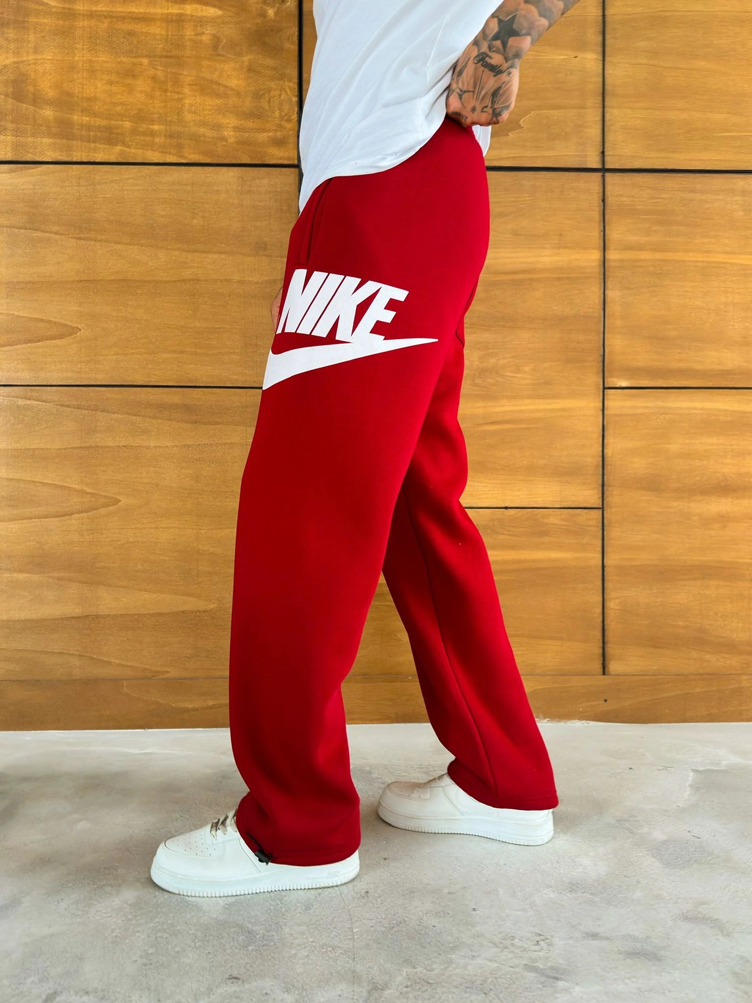 YAN BÜYÜK BASKI NK BAGGY EŞOFMAN KIRMIZI