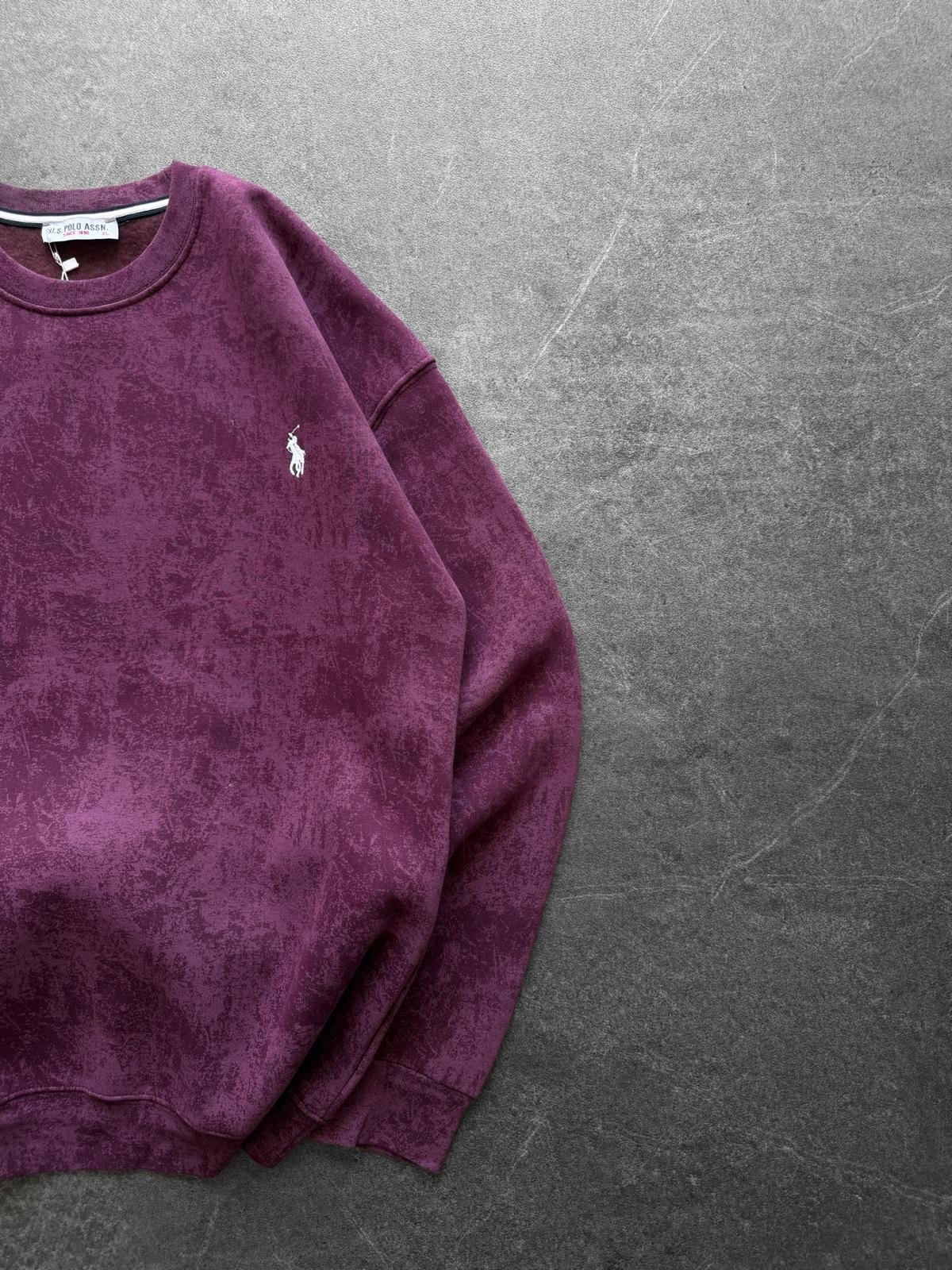 YIKAMALI PL 3 İPLİK PAMUKLU SWEAT BORDO