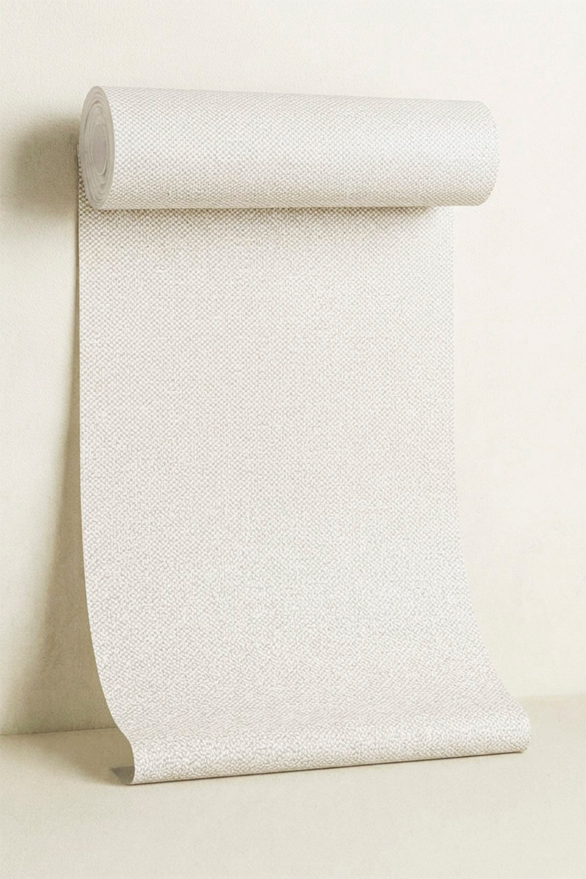 Bien Exclusıve 5550 Serin Gri Hasır Hissi Lüks Görünüm Dokulu Duvar Kağıdı 53x1000 cm, 5M²