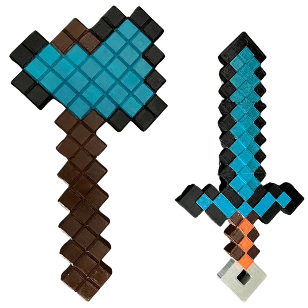 Minecraft Elmas Balta & Kılıç