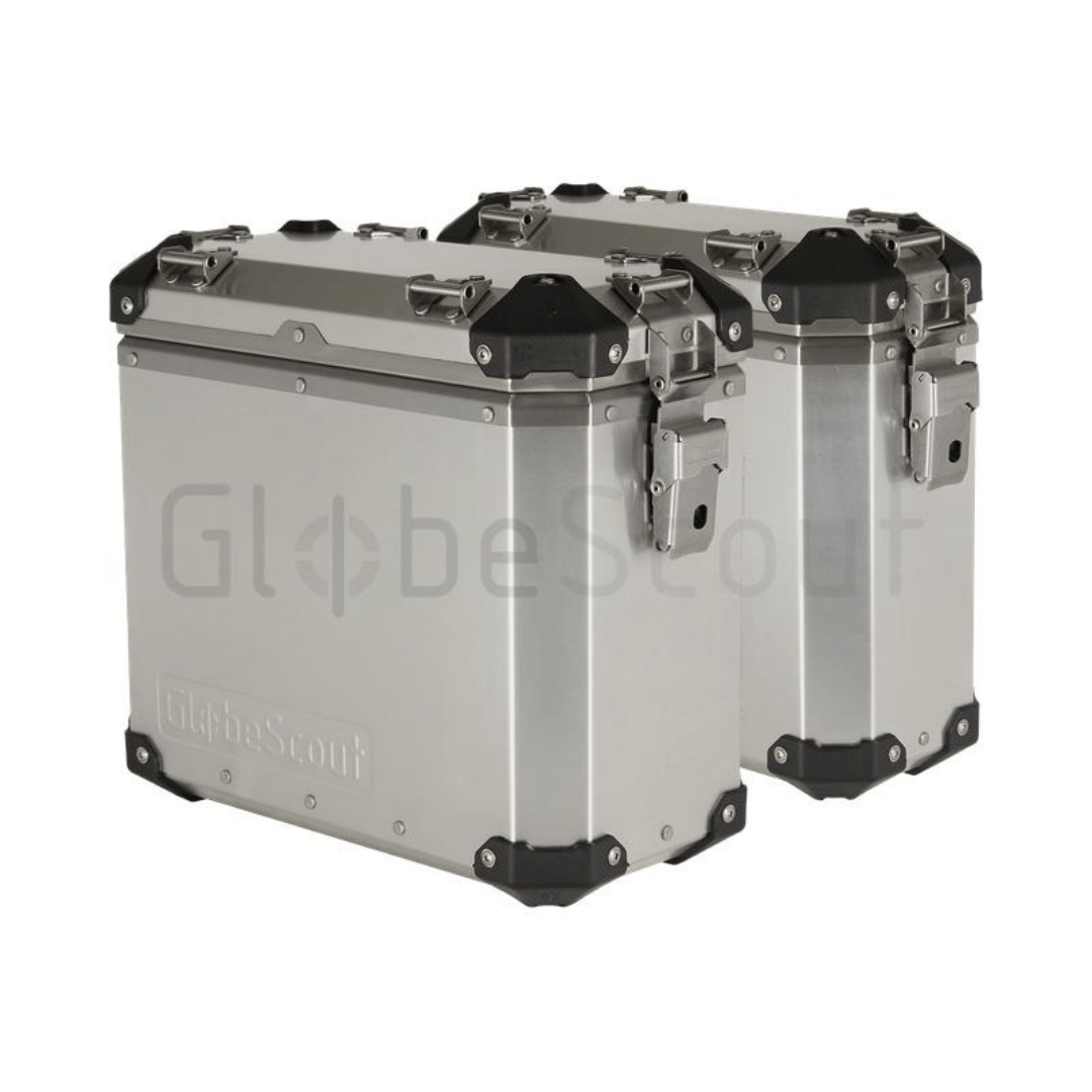 GlobeScout Aluminyum Yan Çanta Seti 28L+35L