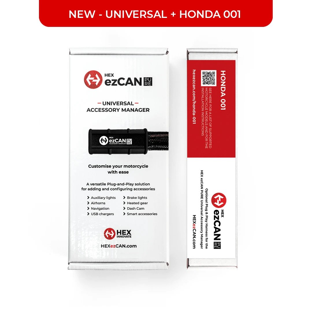 HEX ezCAN PURE Honda Transalp XL750 Aksesuar Kontrol Modülü Seti 2023–2025 Uyumu