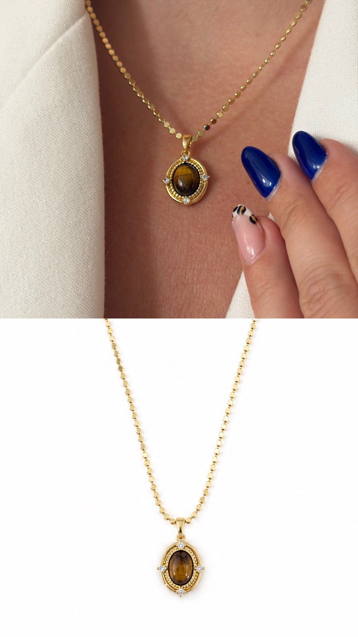 🤎 Tiger Eye Vintage Kolye