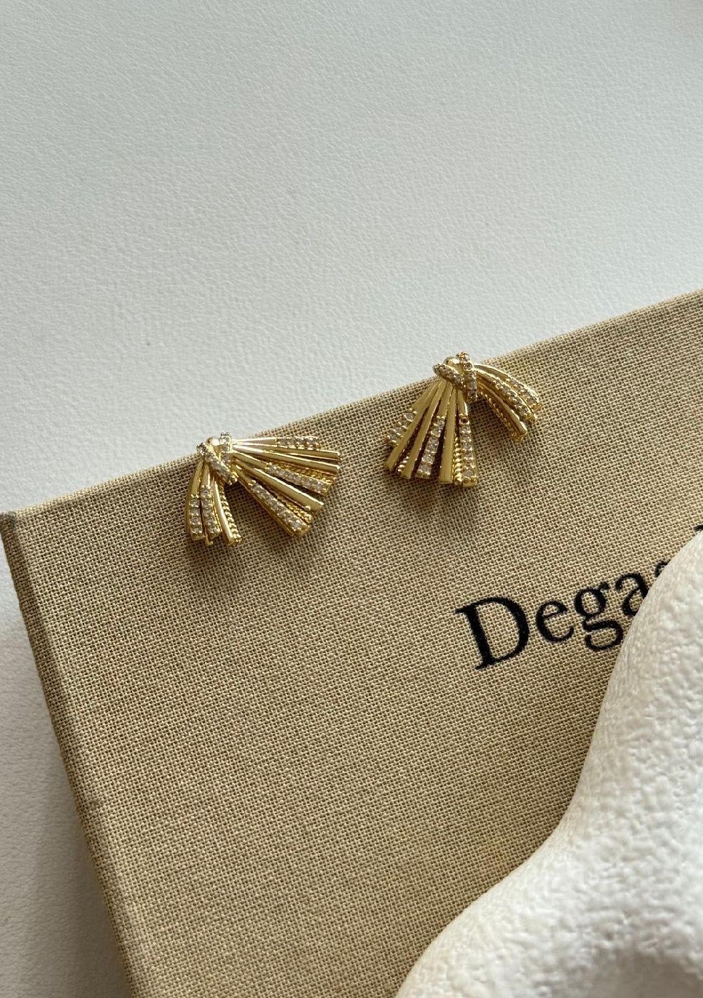 Golden Tassel Altın Kaplama Kadın Küpe