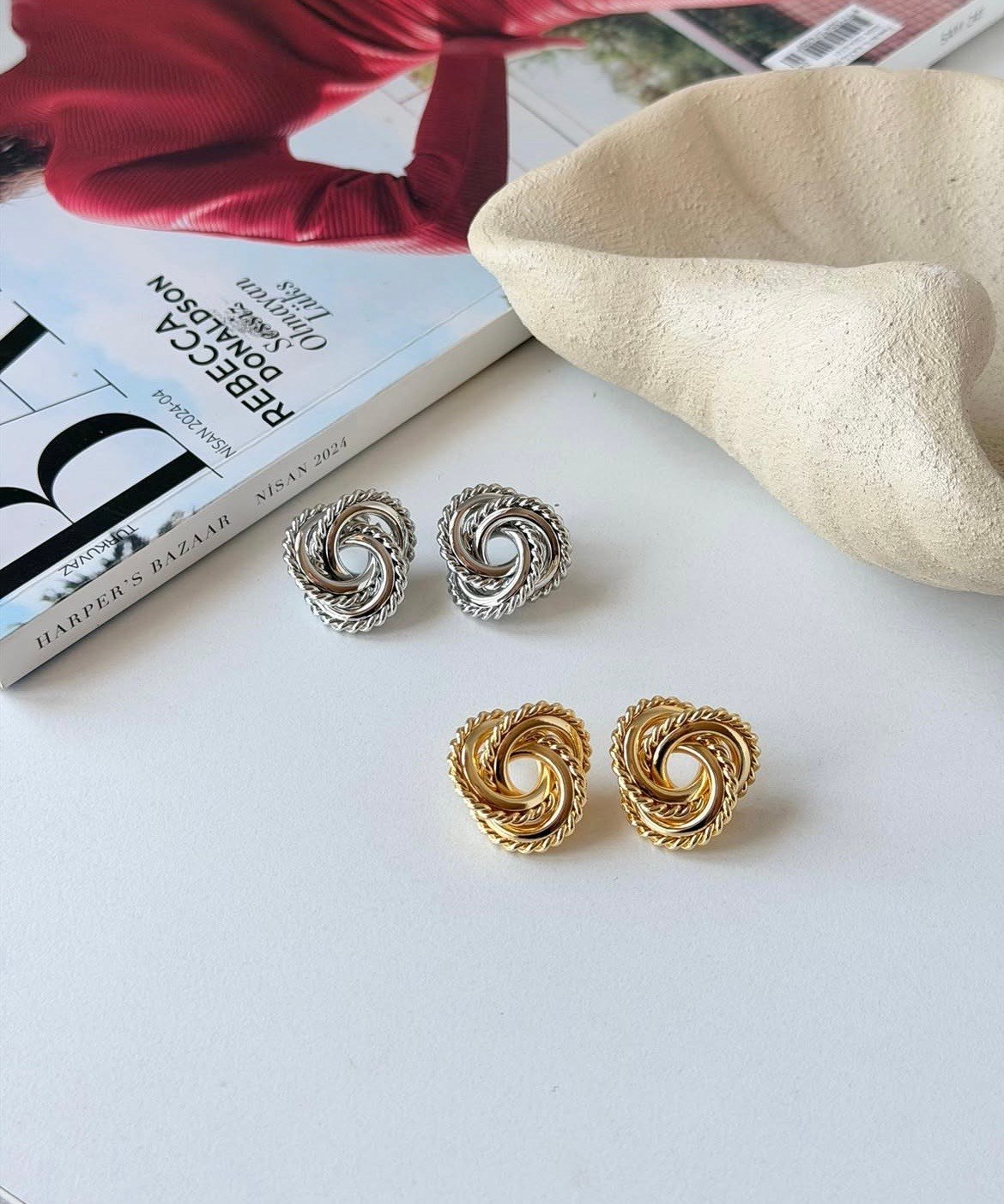 Helix Vintage Düğüm Küpe