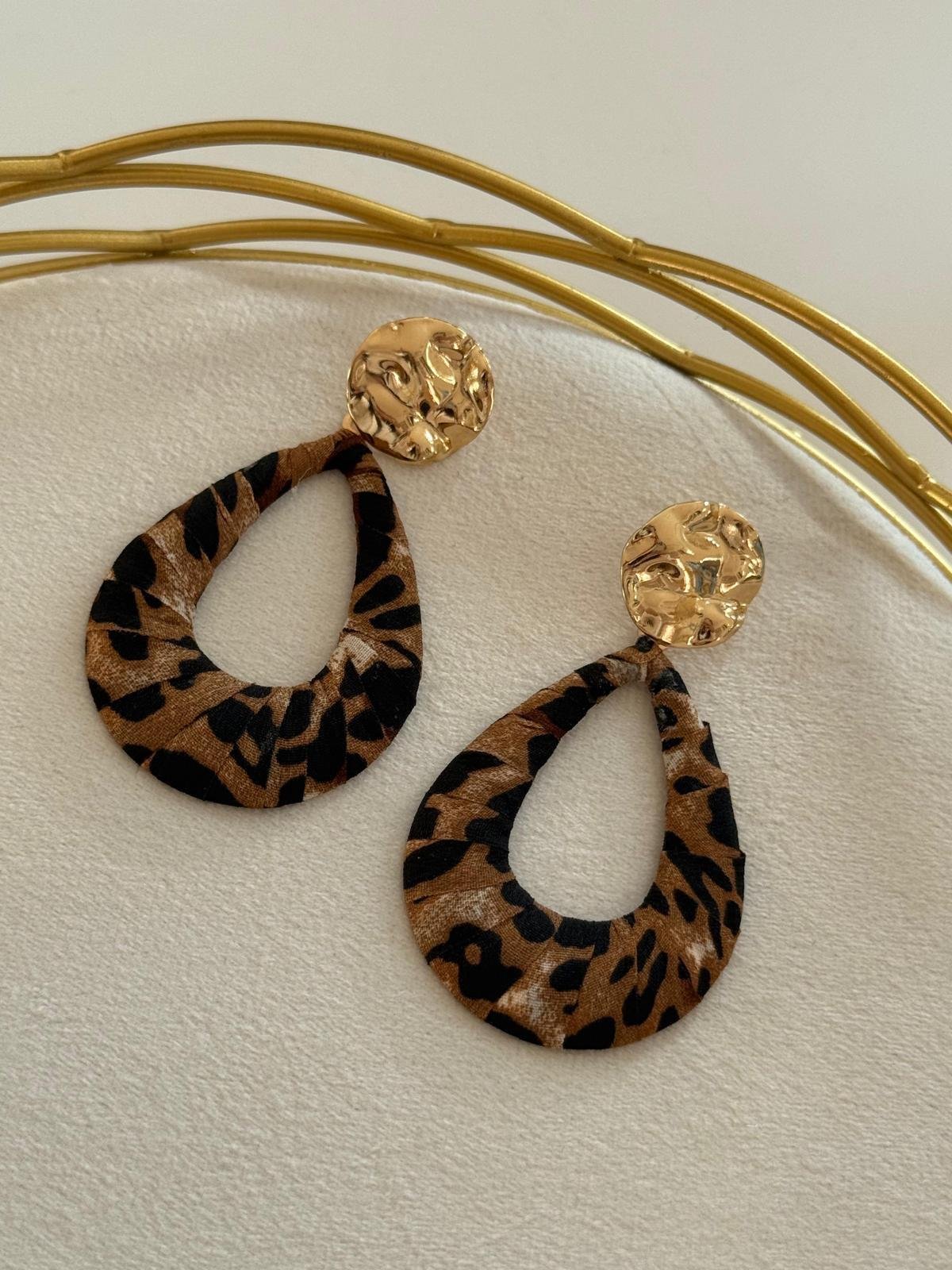 Savannah Gold Leopard Küpe