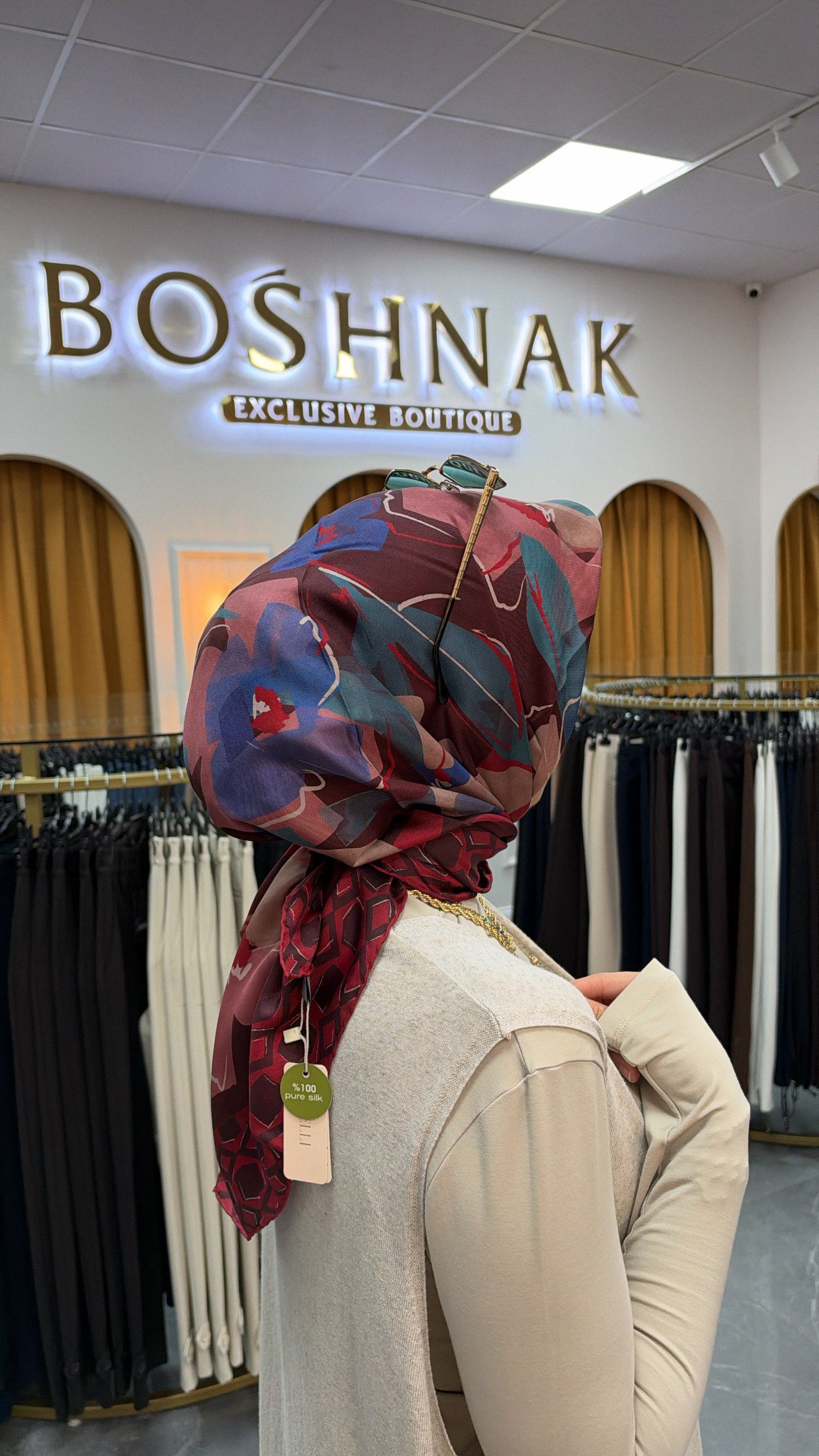 BELLİ SAF İPEK TWİLL EŞARP 442680