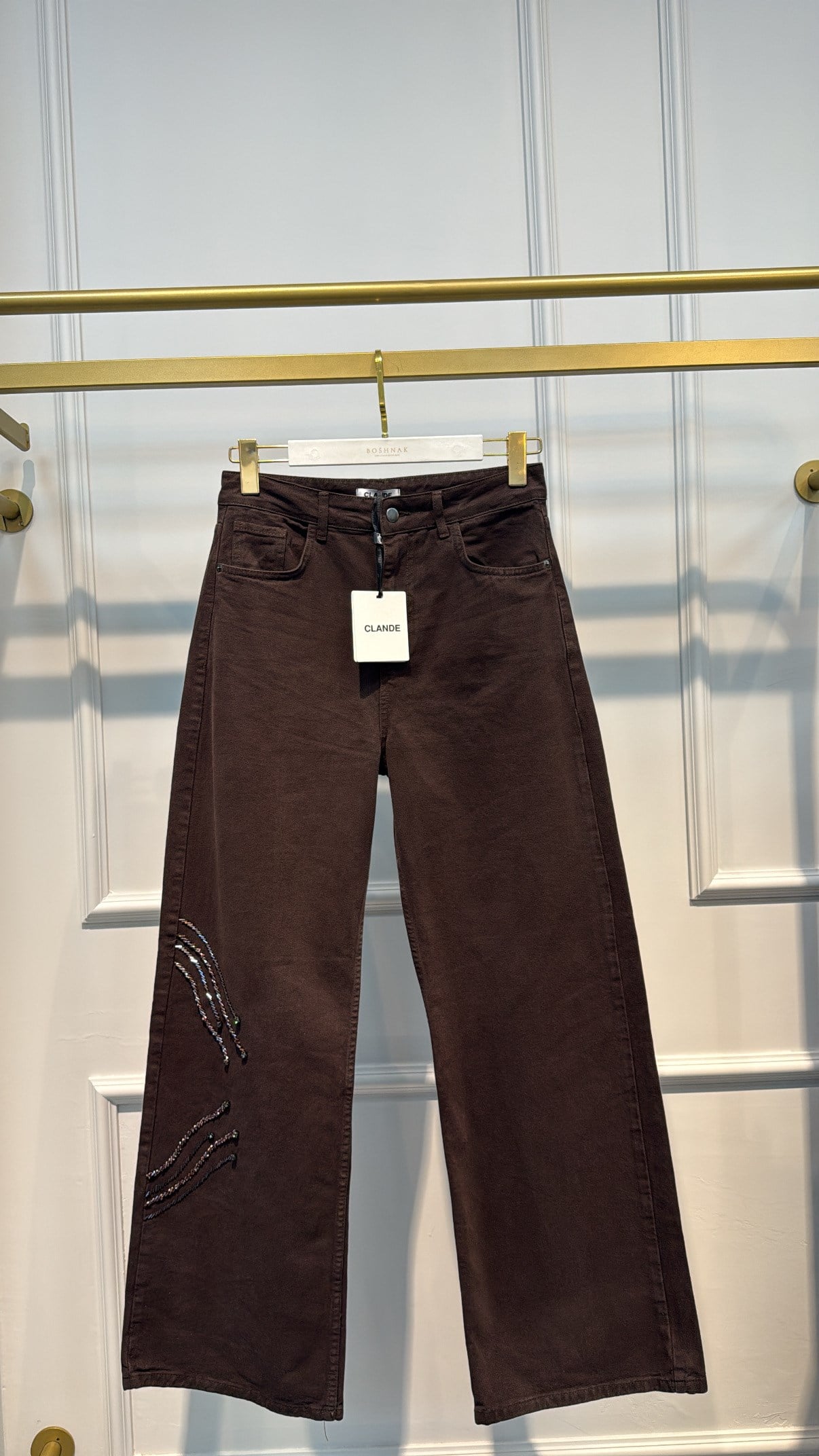 CLANDE 1023 TAŞ İŞLEMELİ KOT PANTOLON