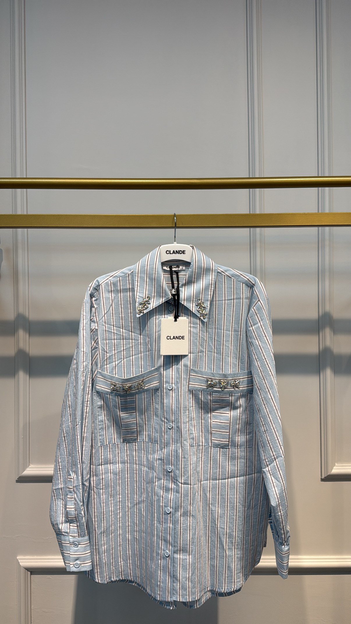 CLANDE 3039 ÇİZGİLİ COTTON GÖMLEK