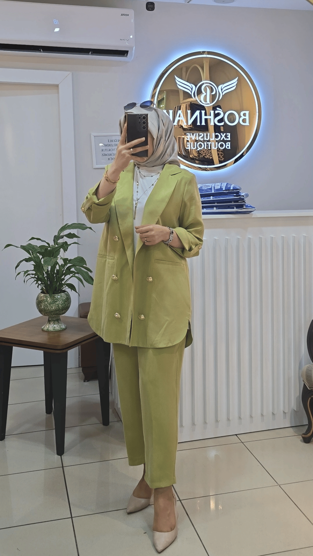 GHİSA 3047 CUPRO CEKETLİ TAKIM