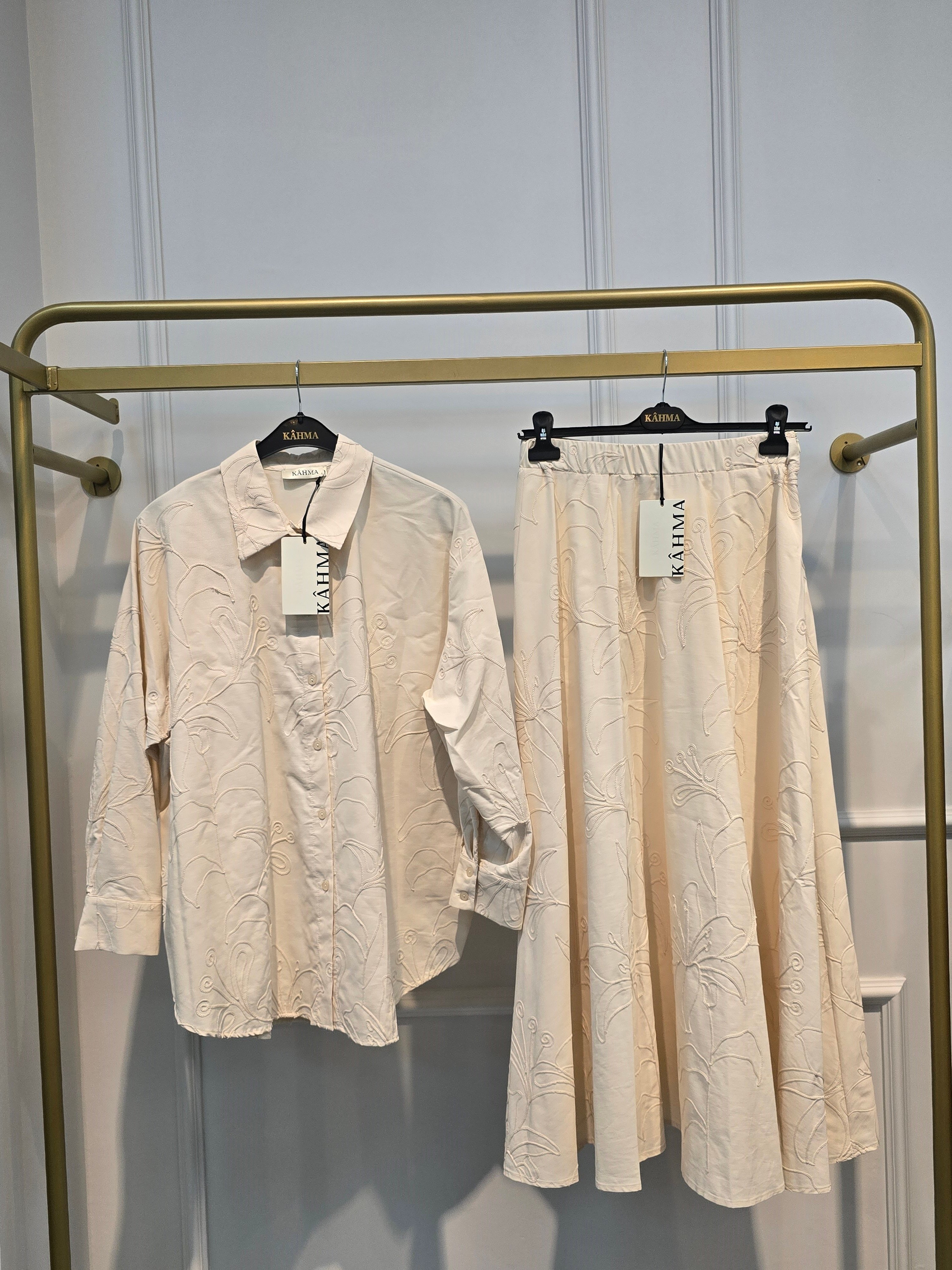 KAHMA 18316 DESENLI COTTON ETEKLİ TAKIM