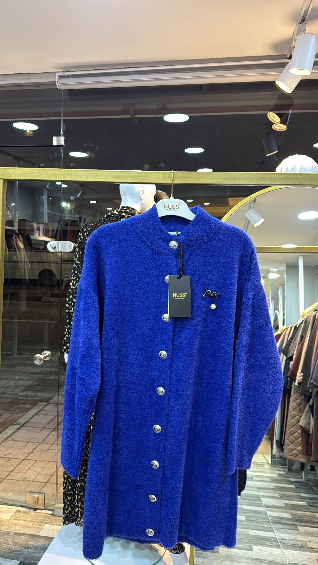 NUSS 7005 İNCİ BROŞLU ANGORA HIRKA 