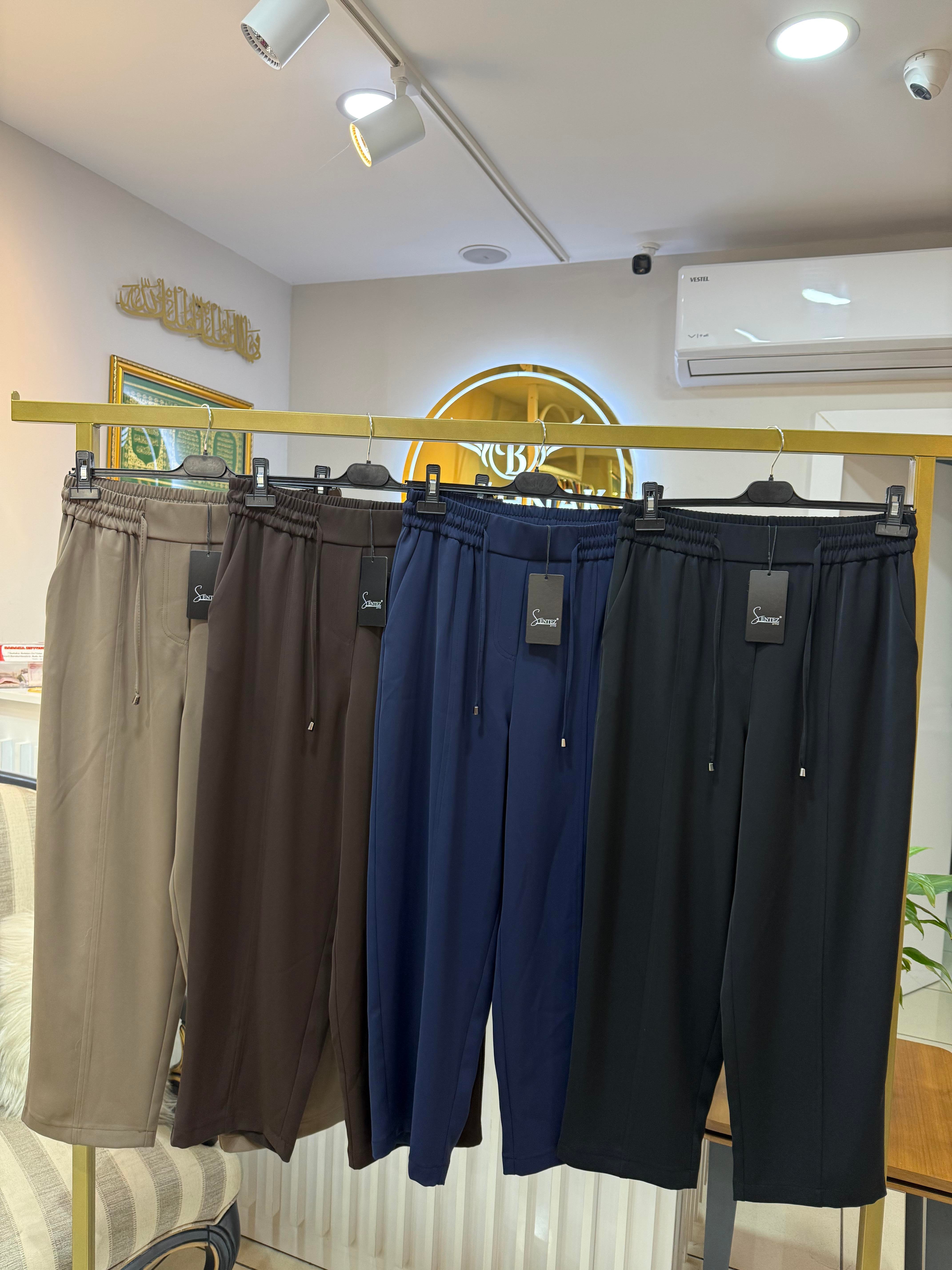 SENTEZ 5618 ELEGANCE BELİ LASTİKLİ DAR PAÇA PANTOLON