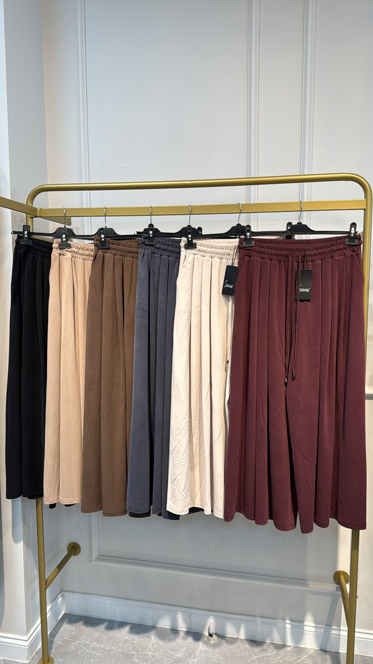 SENTEZ 5664 PİLELİ GENİŞ PAÇA PANTOLON