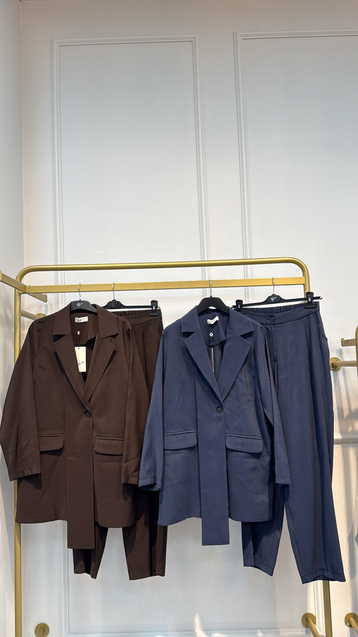 TIĞ TRİKO 5058 YAKA DETAYLI BLAZER CEKET PANTOLONLU TAKIM