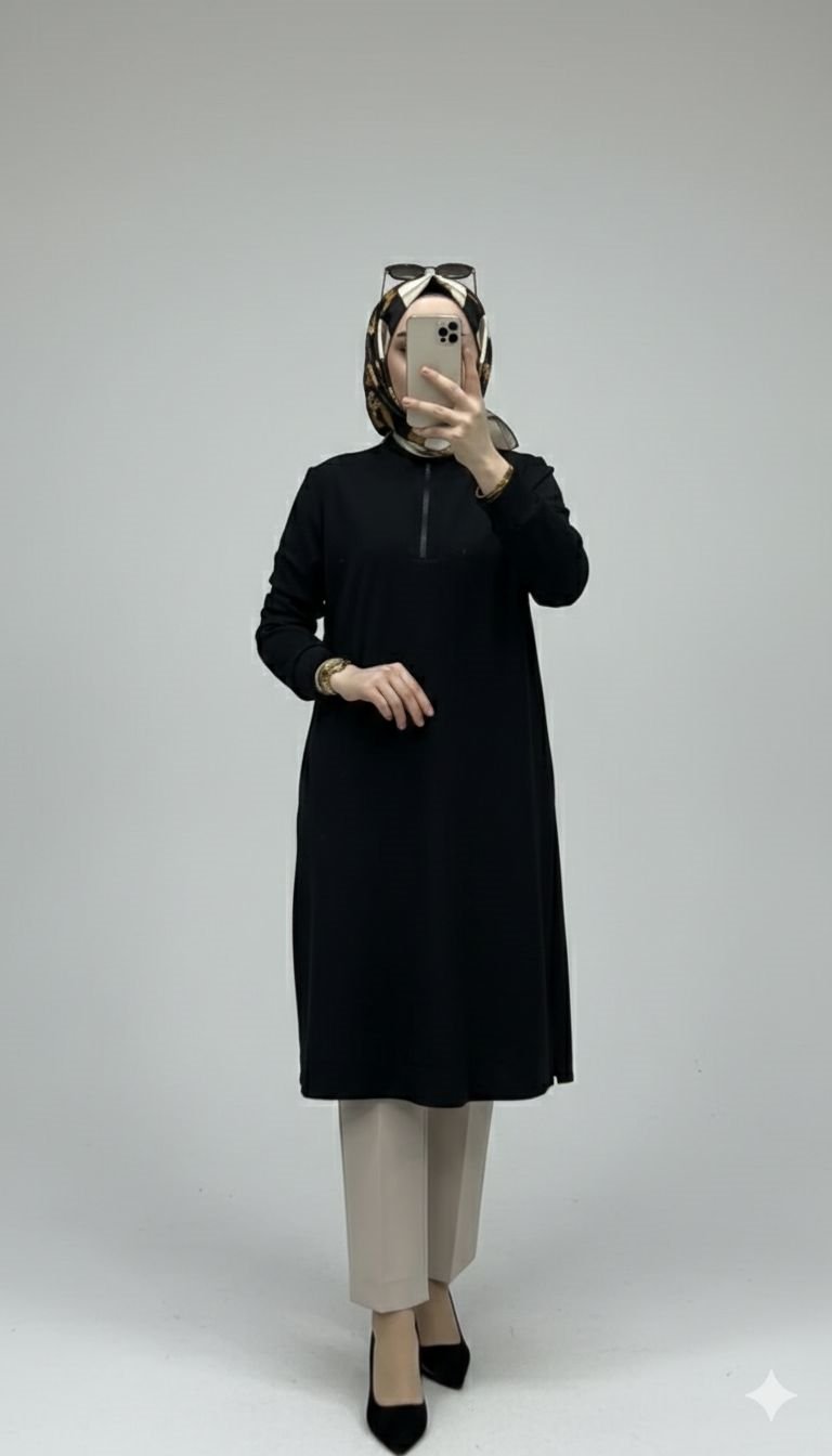 Armine Trend siyah Tunik