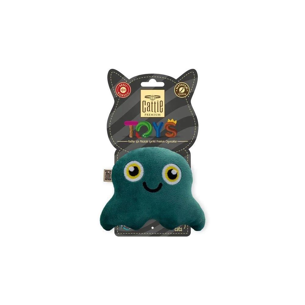 Cattie Matatabi İçerikli Kedi Oyuncağı Peluş Ahtapot 11Cm