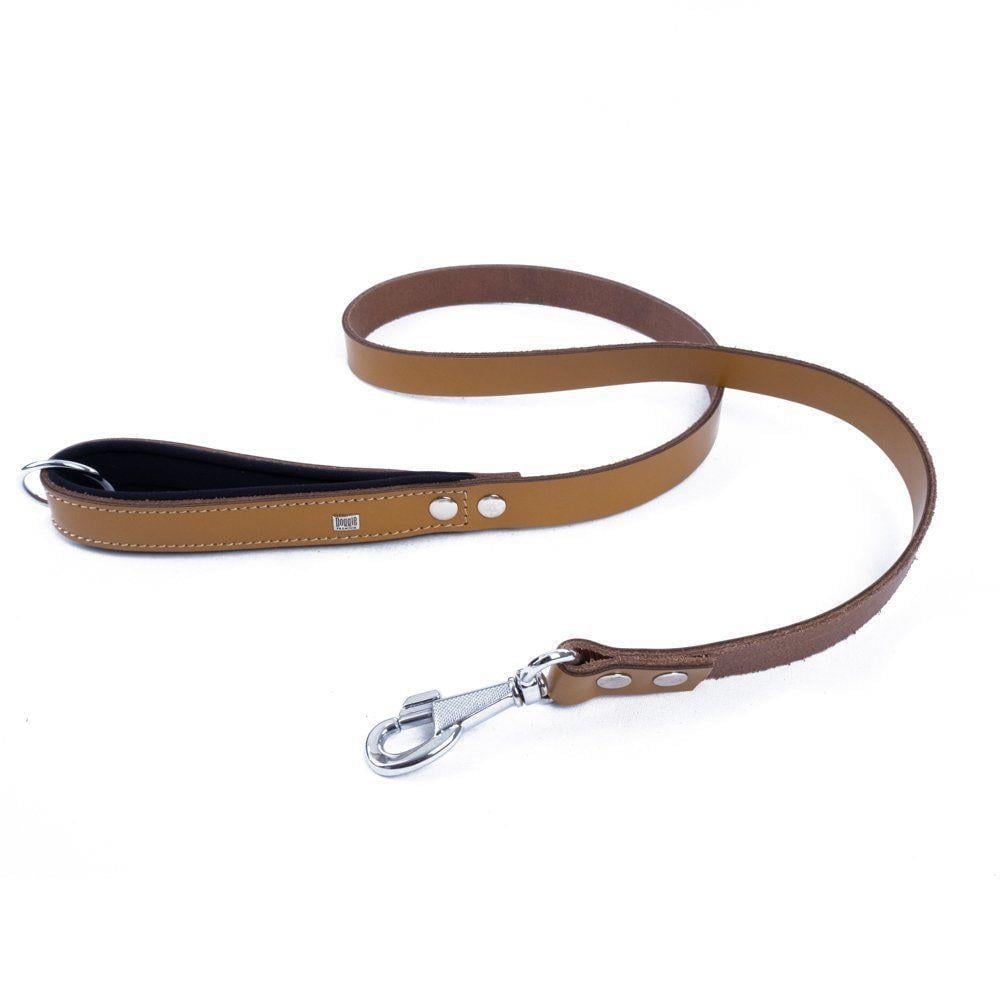 Doggie Konforlu Gerçek Deriden El Yapımı Köpek Gezdirme Kayışı 3x100cm
