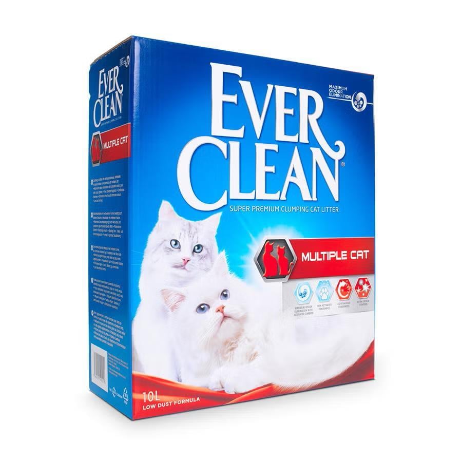 Ever Clean MULTIPLE CAT Birden fazla kedi olan evlerdeki ekstra kokuları yok eder. kedi kumu 10L