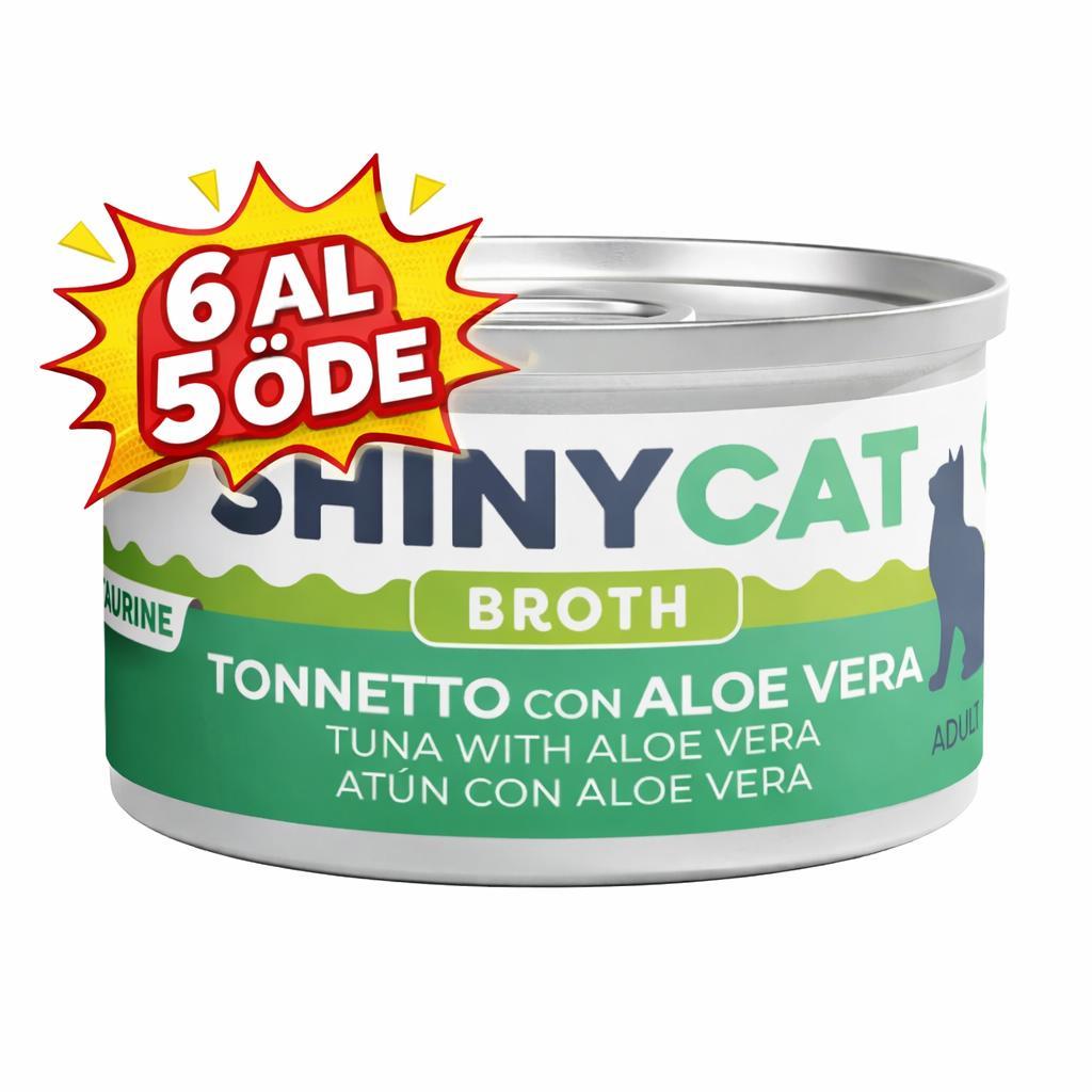 Gimcat Shinycat Sos İçinde Aloe Veralı Ton Balığı Kedi Konserve Maması 6X70 Gr