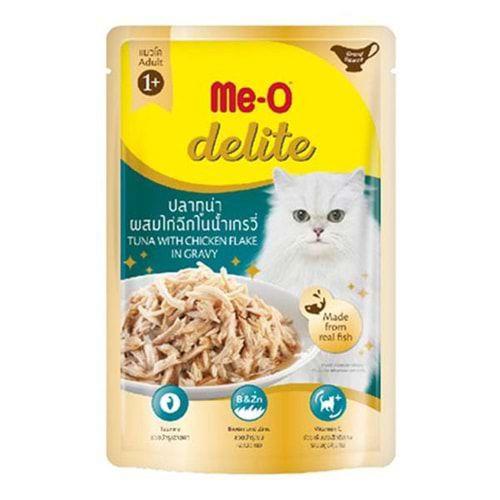 Me-O Pouch Delite Ton Balıklı Tavuklu Soslu Kedi Konservesi 70GR