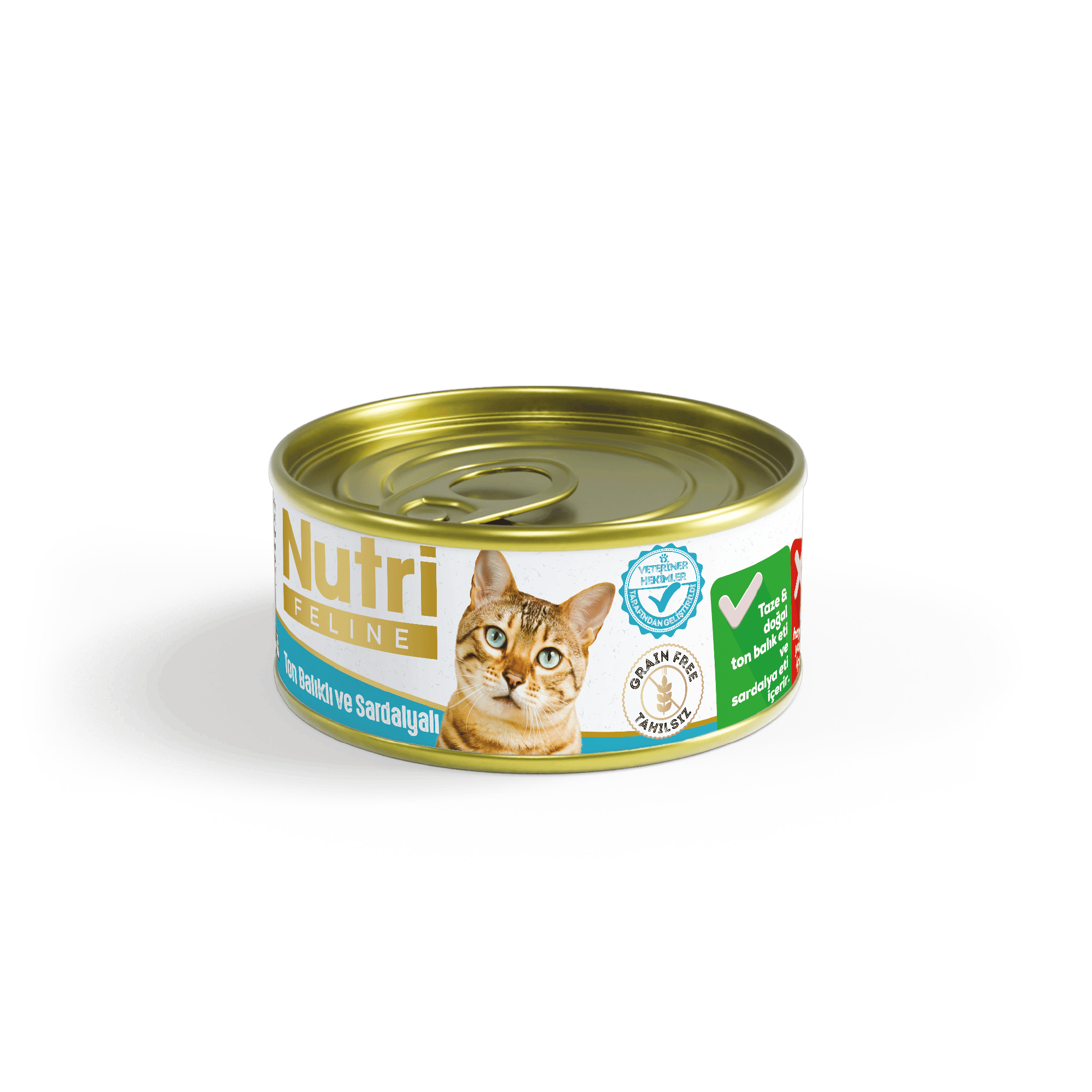 NUTRİ FELİNE TON BALIKLI VE SARDALYALI KONSERVE MAMASI 85gr
