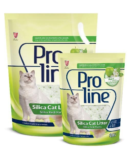 Proline Elma Kokulu Silika Kedi Kumu 7.6L
