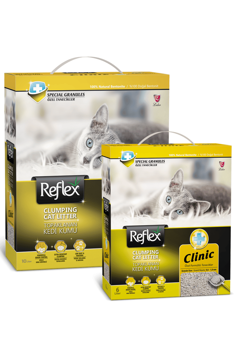 Reflex Klinik (Özel Formüllü Tanecikler) Topaklanan Kedi Kumu 10L