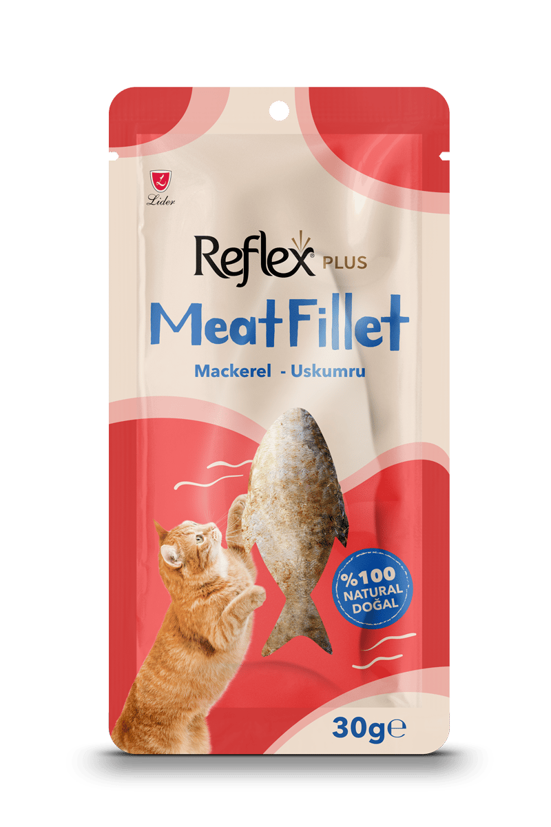 REFLEX Meat Fillet / Uskumru Balığı Fileto kedi ödül maması 30gr