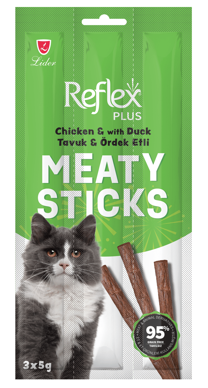 REFLEX Meaty Sticks / Tavuklu ve Ördek Etli Çubuk 3X5gr