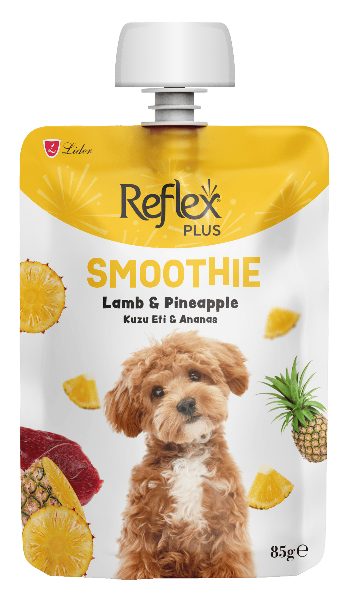 REFLEX Smoothie / Kuzu Etli ve Ananaslı Yetişkin Köpek Sıvı Ödül Maması 85gr