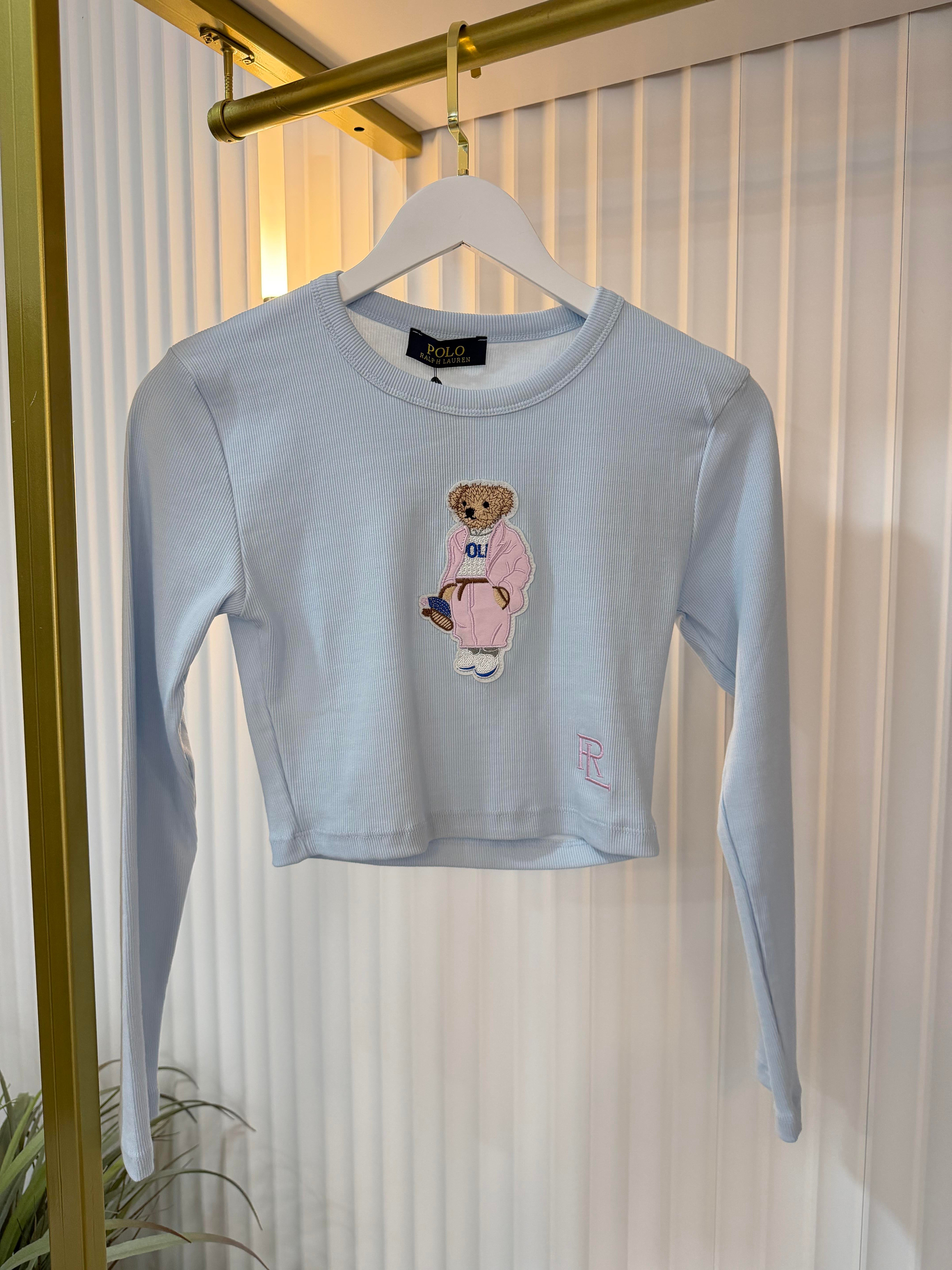 Bear blue top
