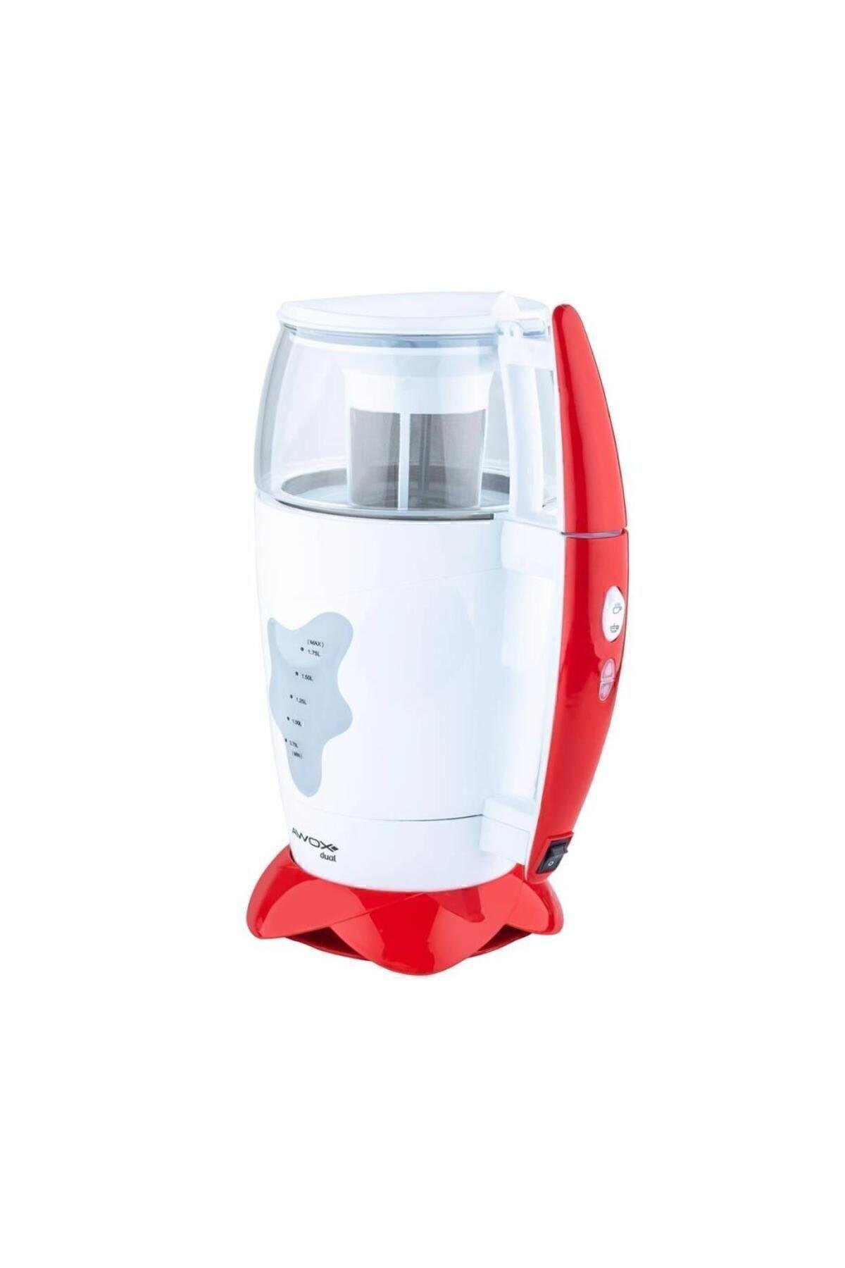 AWOX Dual Elektrikli Çay Makinesi Beyaz-kırmızı