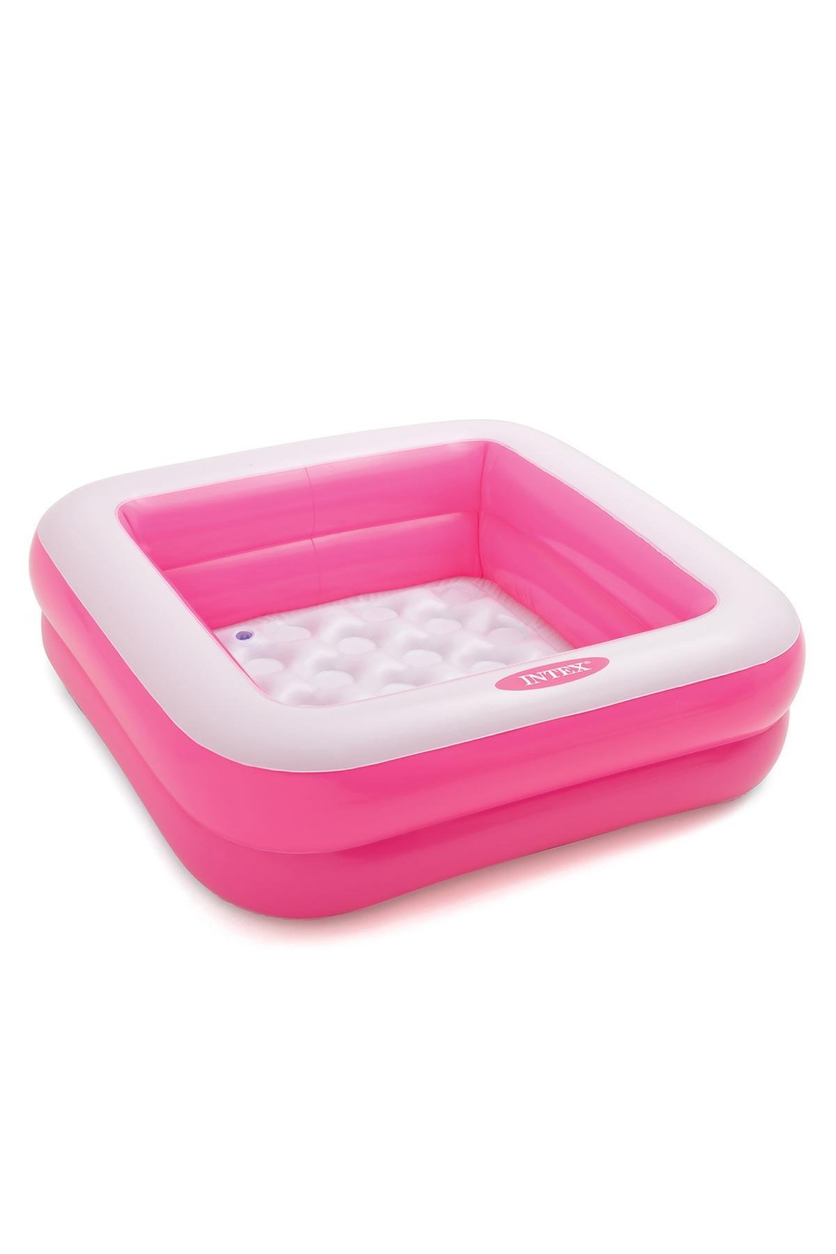 Intex Şişme Taban Mini Kare Havuz 86x86x25 cm Pembe IH57100