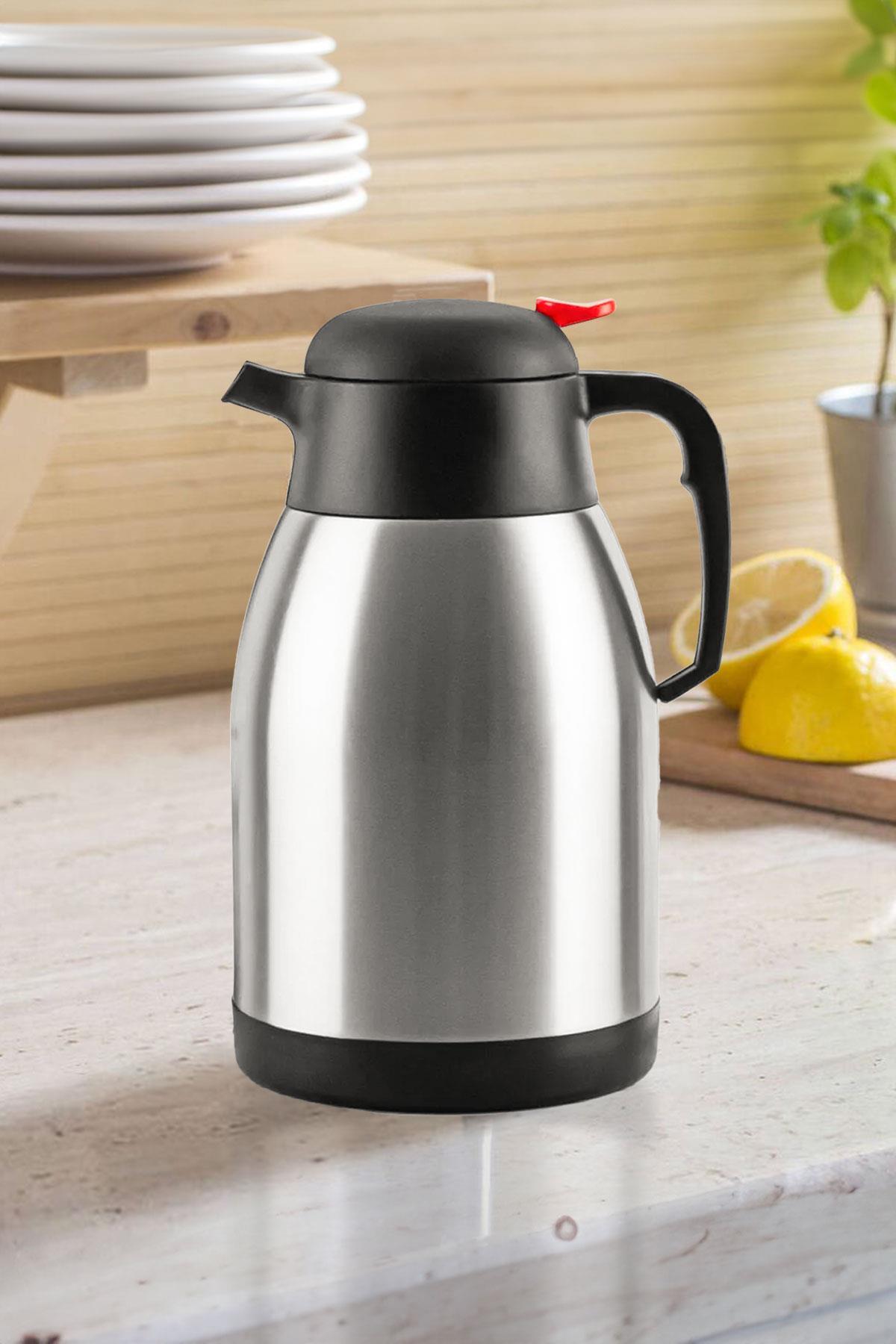 Penguen 2 Litre Çift Kat Çelik Çay Termosu 1200a (YENİ MODEL)